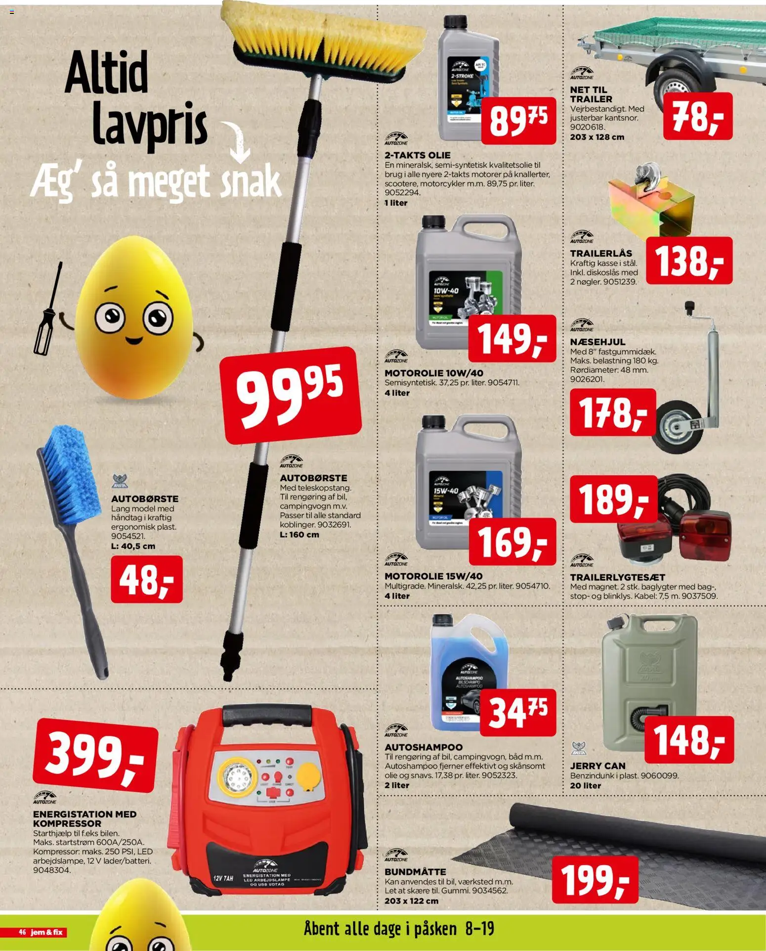 Jem & fix tilbudsavis – gyldig fra 29.03.2026 | Side: 46 | Produkter: Olie, USB, Bad, Kabel
