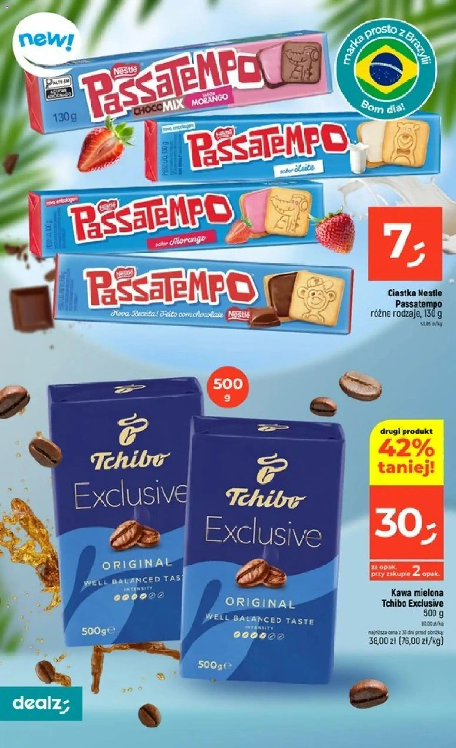 Dealz gazetka od 09.04.2026 | Strona: 30 | Produkty: Tchibo exclusive, Tchibo, Kawa, Ciastka