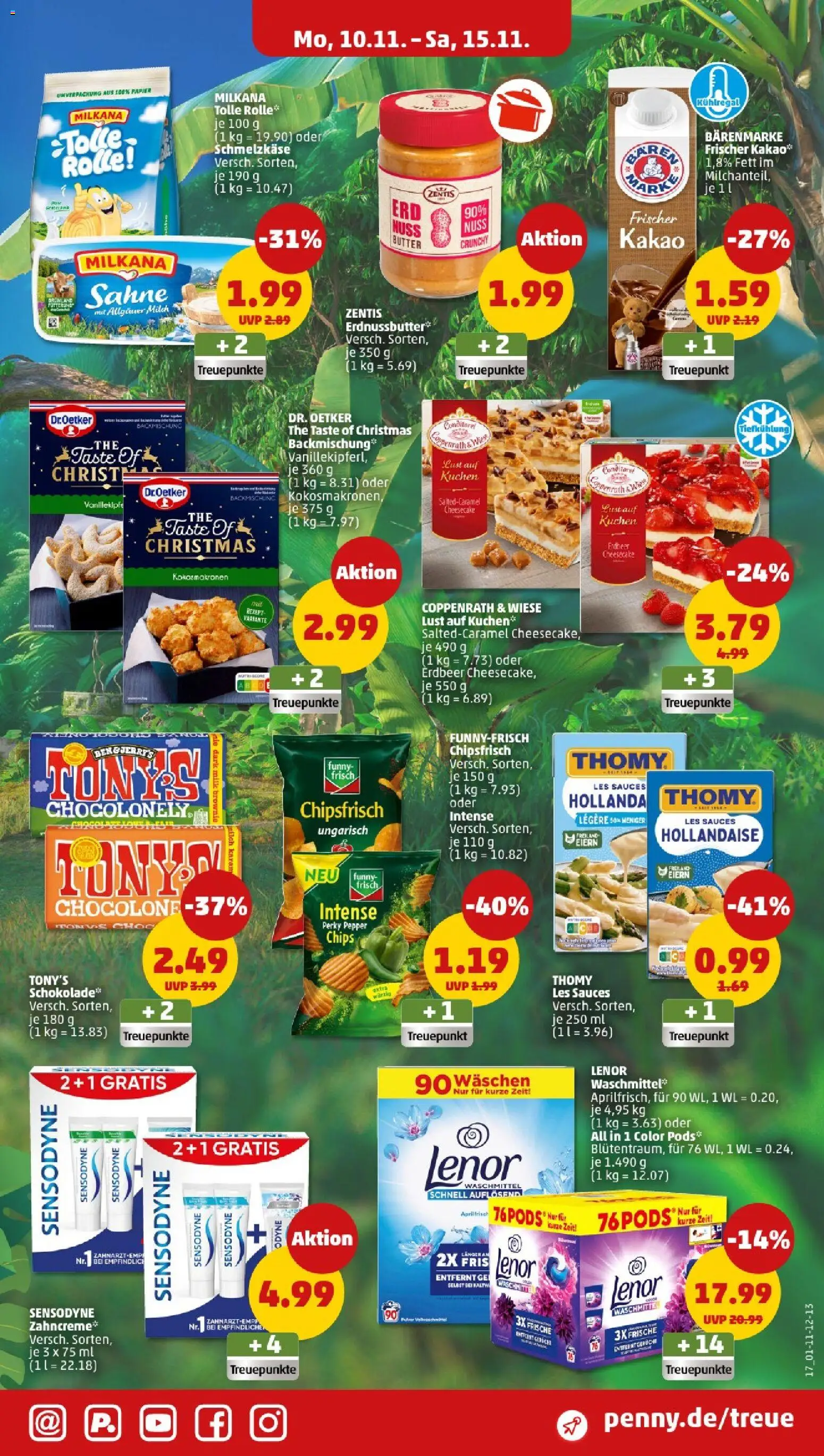 Penny - Sachsen – gültig ab 10.11.2025 | Seite: 17 | Produkte: Milch, Butter, Milkana, Chips