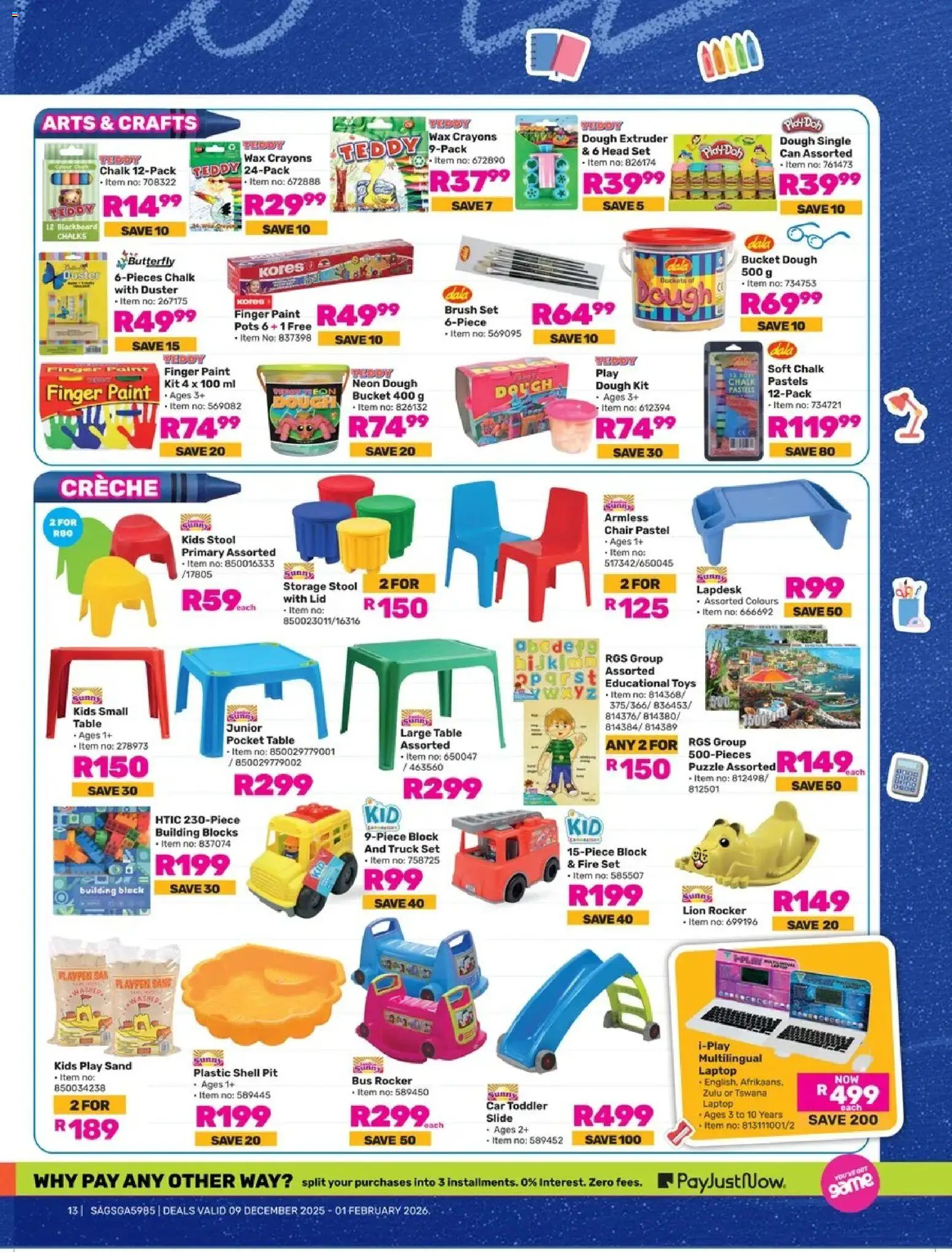 New Game catalogue – valid from 09.12.2025 | Page: 13 | Products: Stool, Toys, Chair, Wax