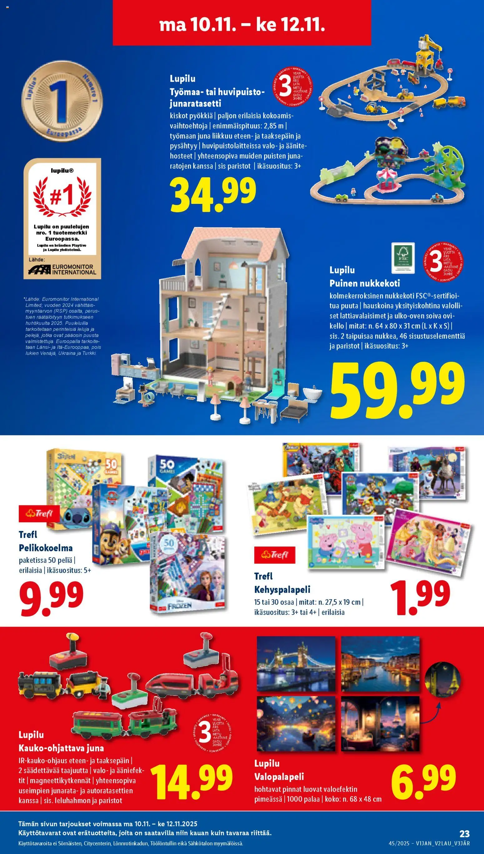 Lidl tarjoukset - Tampere – voimassa 06.11.2025 alkaen | Sivu: 29 | Tuotteet: Paristot, Kello