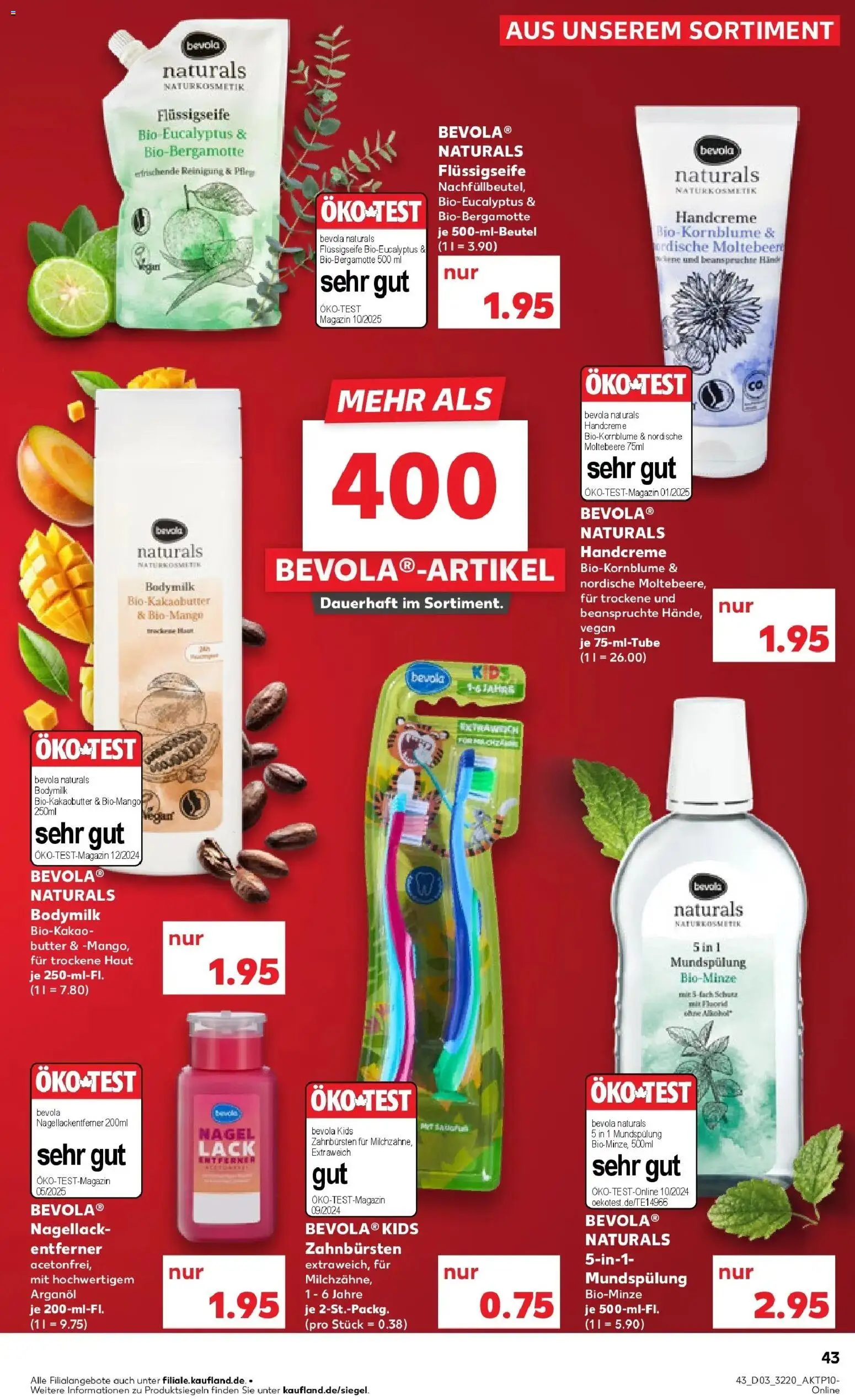 Kaufland prospekt Grimma	 – gültig ab 19.01.2026 | Seite: 43 | Produkte: Butter, Handcreme, Mango, Nagellackentferner