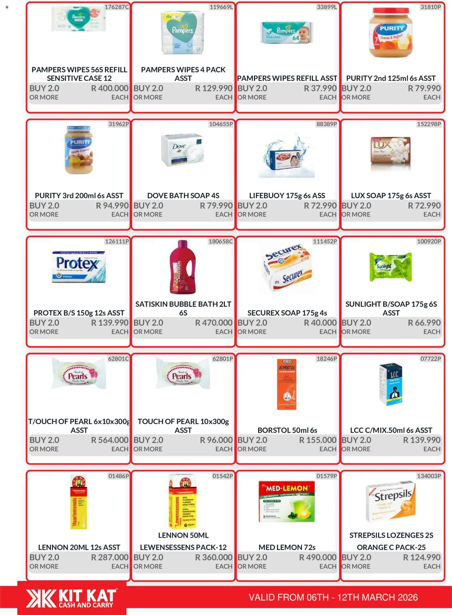 New KIT KAT Cash & Carry catalogue – valid from 06.03.2026 | Page: 28 | Products: Custard, Case, Soap, Lemon