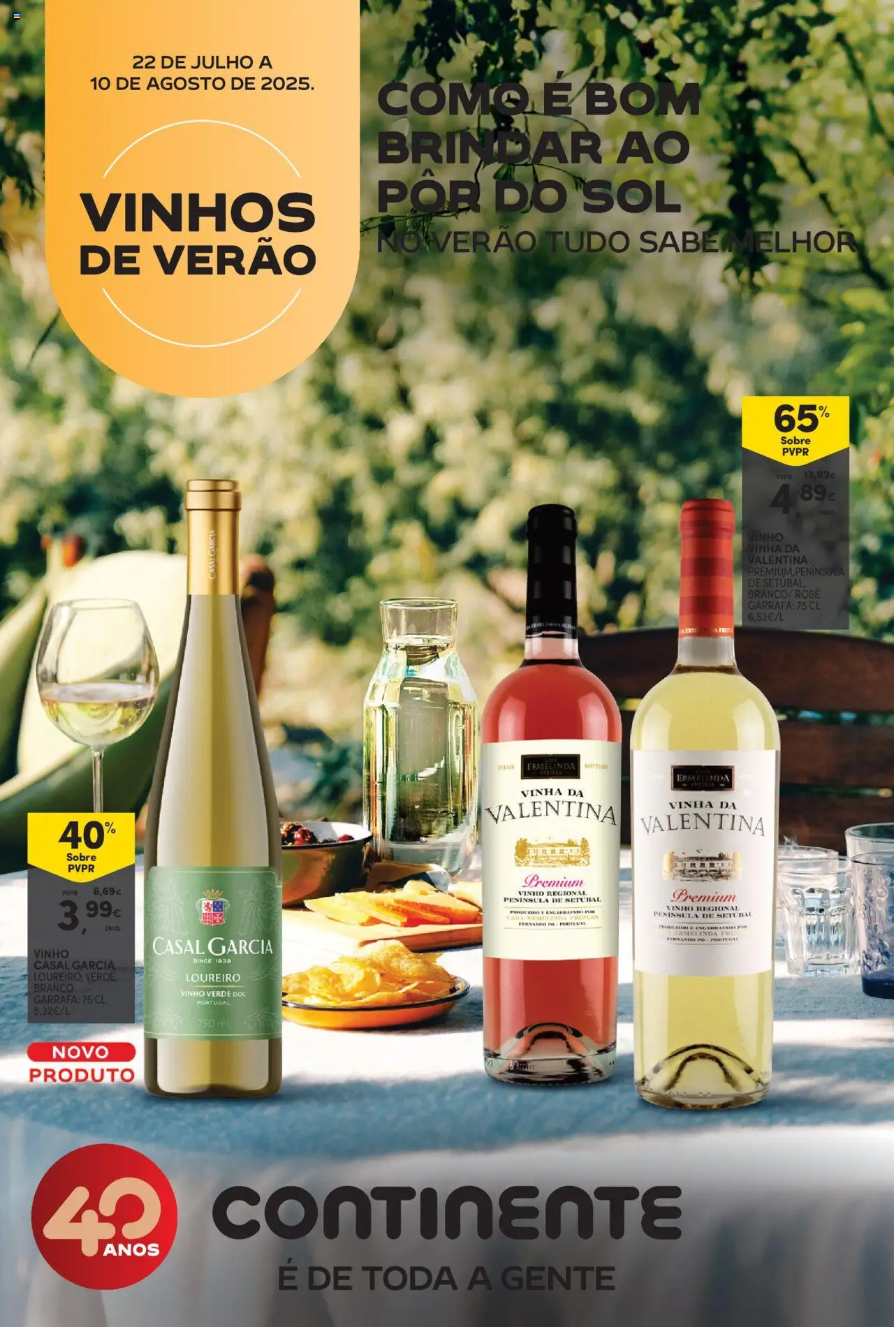 Continente - Vinhos de Verão │ válido de 22.07.2025 | Página: 1 | Produtos: Pó, Cama, Vinho