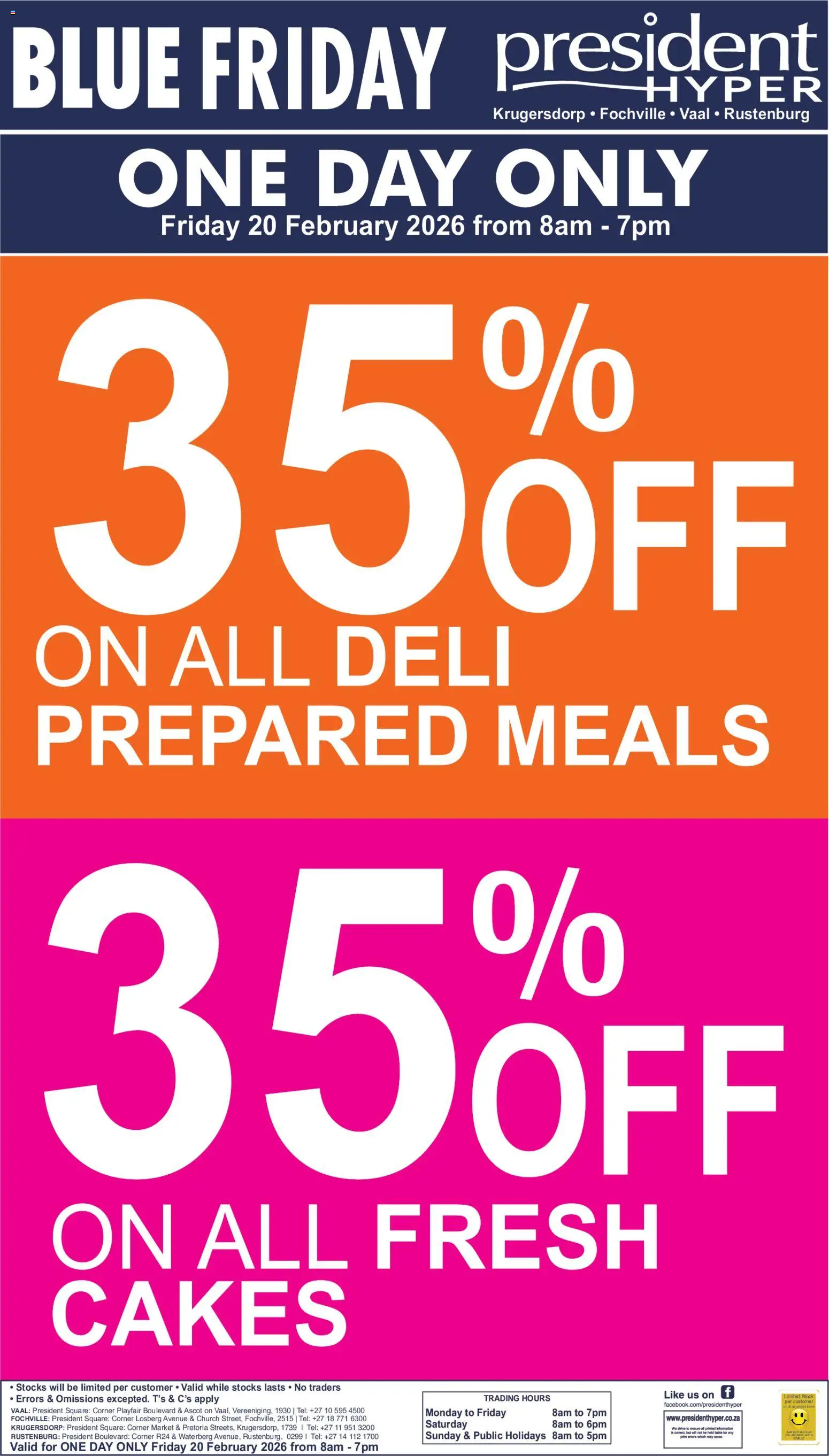 New President Hyper catalogue – valid from 20.02.2026 | Page: 1 | Products: Stock