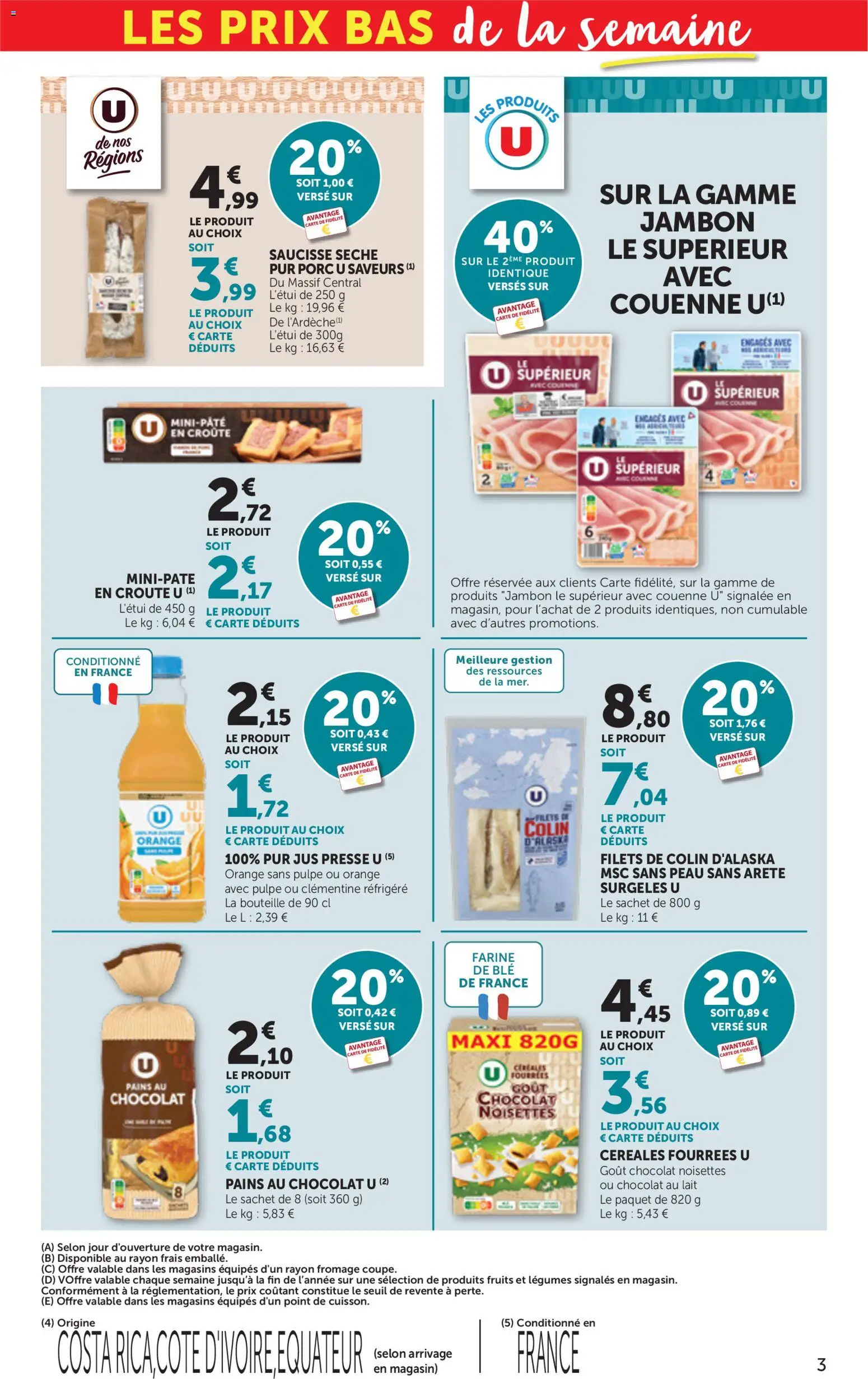 {H1} | Page: 3 | Produits: Clémentine, Farine de ble, Farine, Lait