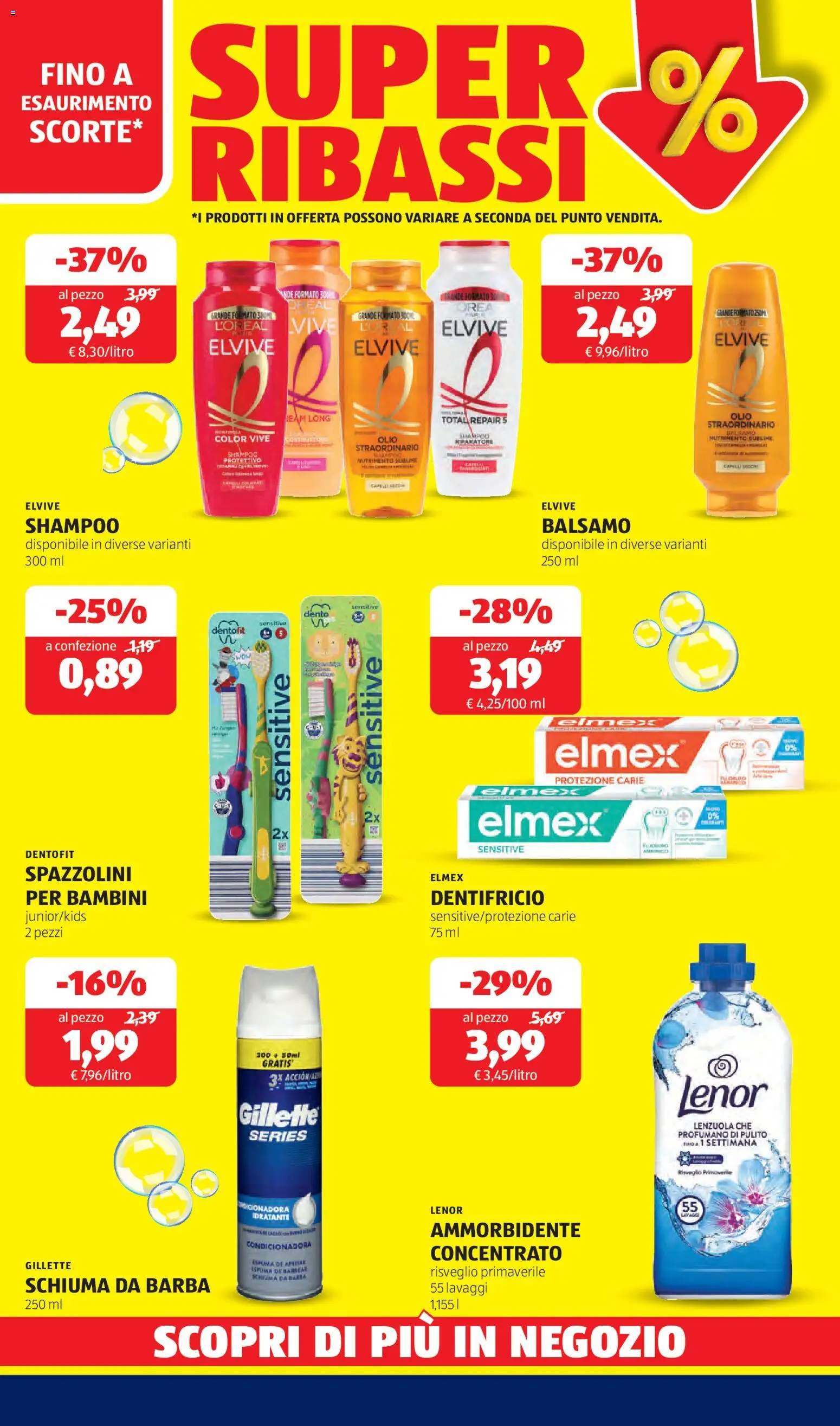 Volantino Aldi del 09.02.2026 | Pagina: 31 | Prodotti: Shampoo, Balsamo, Olio, Lenzuola