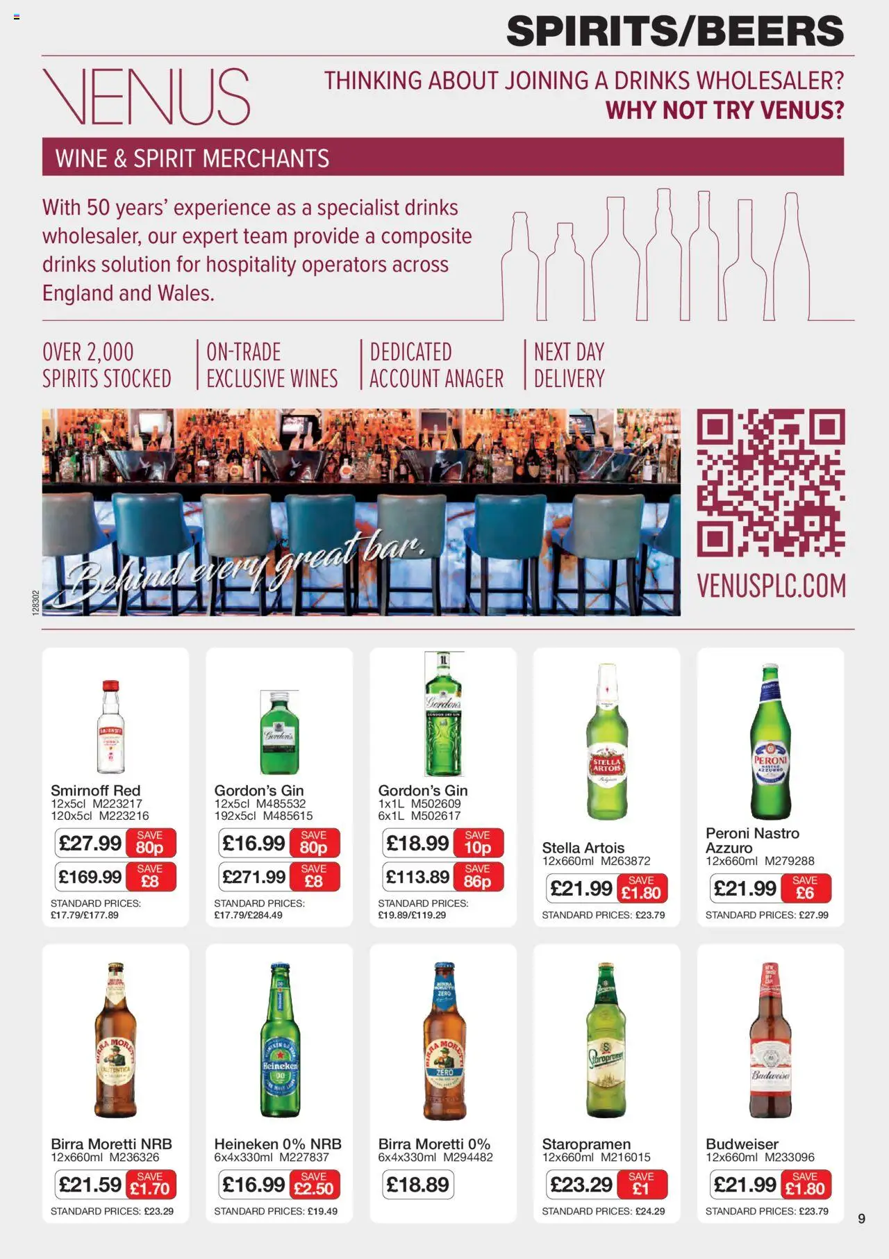 {H1} | Page: 9 | Products: Wine, Gin