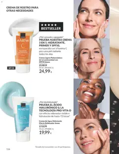 Vista previa PRUEBA NUESTRA CREMA 3 EN 1: HIDRATANTE, PRIMER Y SPF50, Crema Ligera Potenciadora de la Luminosidad con SPF50 Anew válido desde el 01.02.2026 | Página: 124 | Productos: Crema