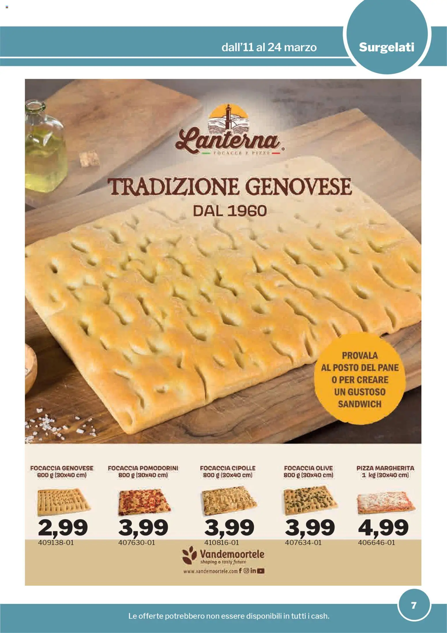 Volantino Sogegross del 11.03.2026 | Pagina: 7 | Prodotti: Pomodorini, Pane, Cipolle, Lanterna