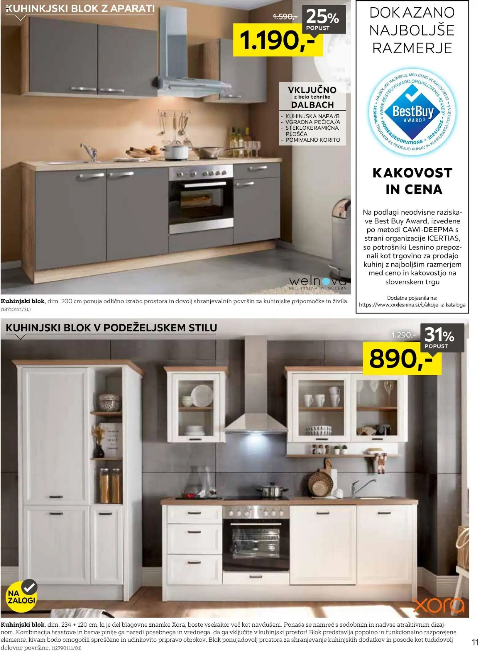 Novi XXXL Lesnina katalog ponudbe – veljaven od 19.01.2026 | Stran: 11 | Izdelki: Pomivalno korito, Blok