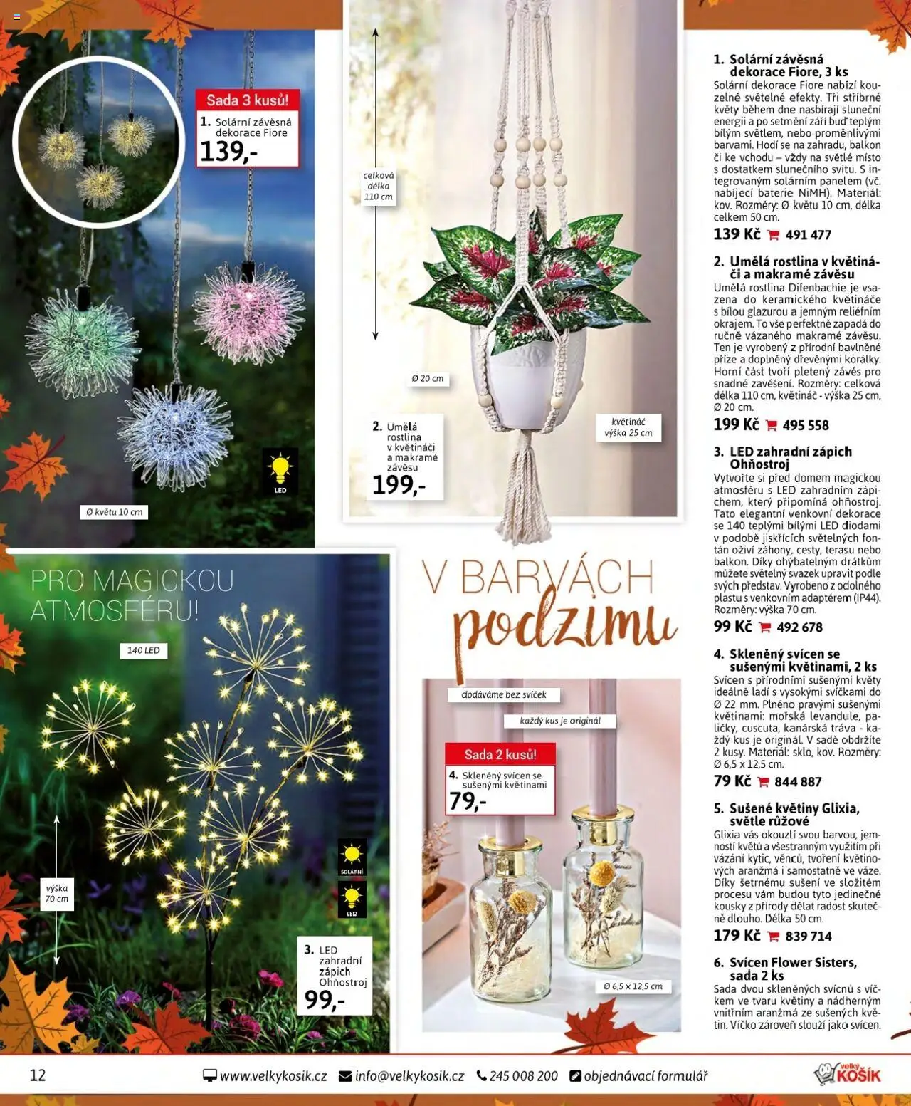 Velký Košík katalog - srpen od 01.08.2025 | Strana: 12 | Produkty: Nabíjecí baterie, Ohňostroj, Svícen, Květináč