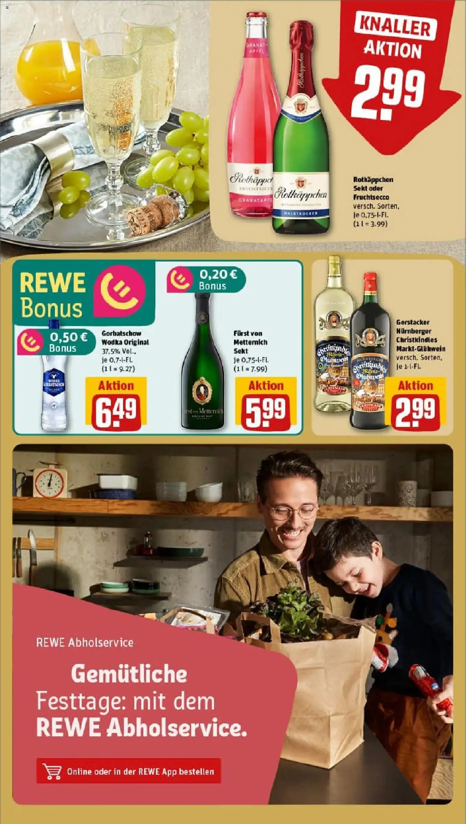 Rewe prospekt Teltow	 – gültig ab 17.11.2025 | Seite: 19 | Produkte: Rotkappchen sekt, Furst von metternich, Fruchtsecco, Wodka