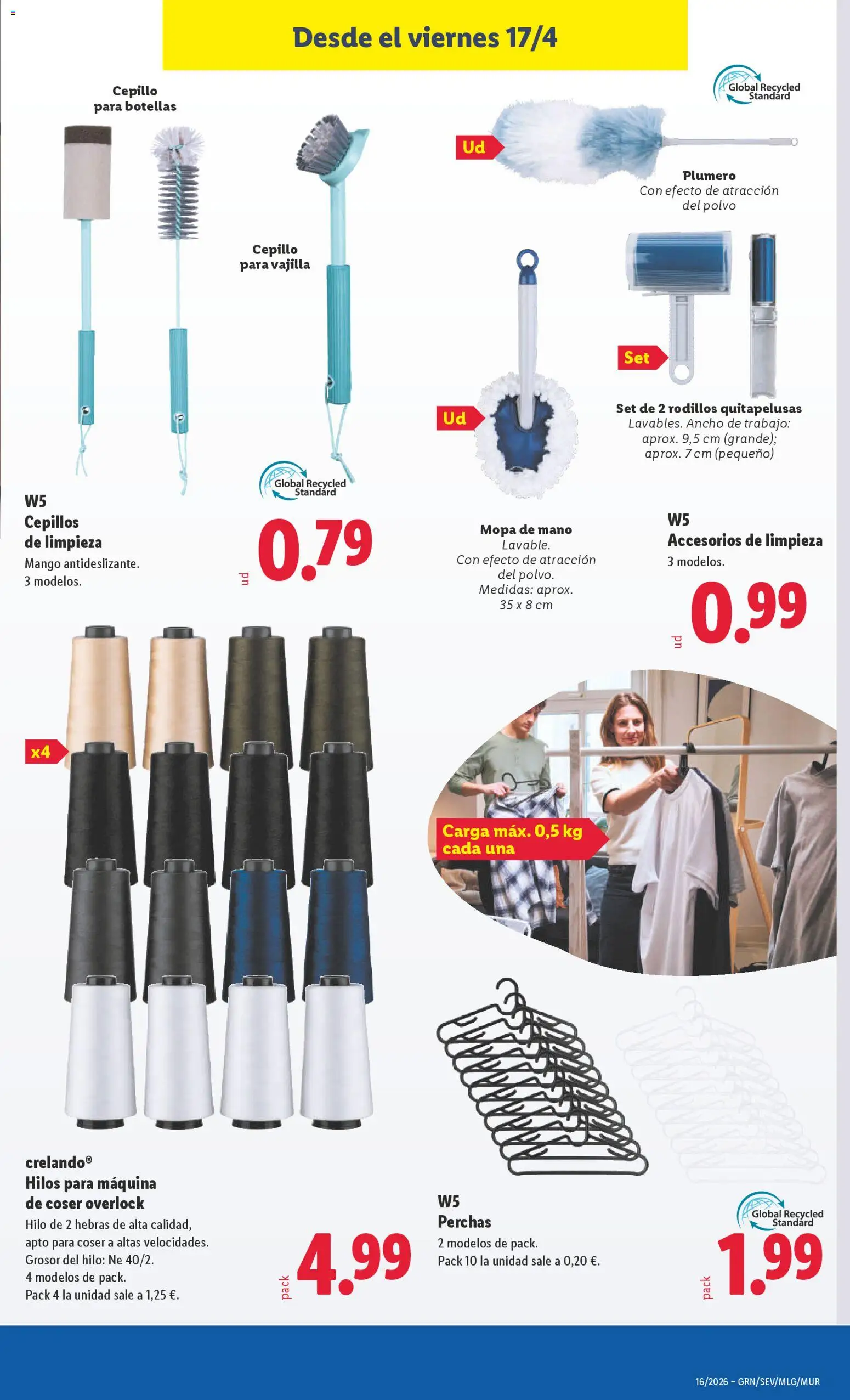 Lidl folleto de bazar │ válido desde el 13.04.2026 | Página: 21 | Productos: Polvo, Cepillo, Βρεφικό κρεβάτι, Máquina de coser