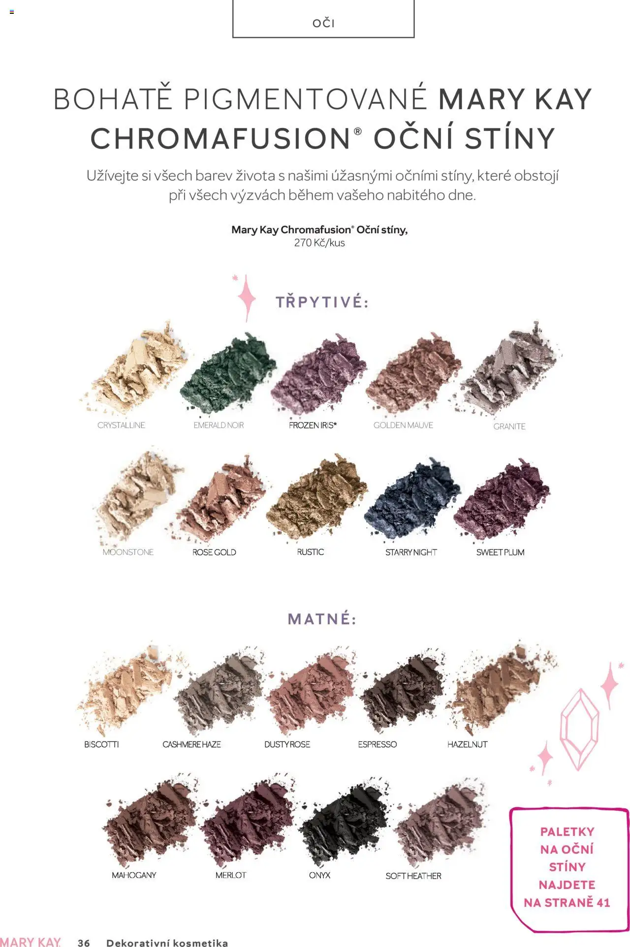 Mary Kay kniha o kráse od 01.07.2025 | Strana: 36 | Produkty: Merlot, Oční stíny