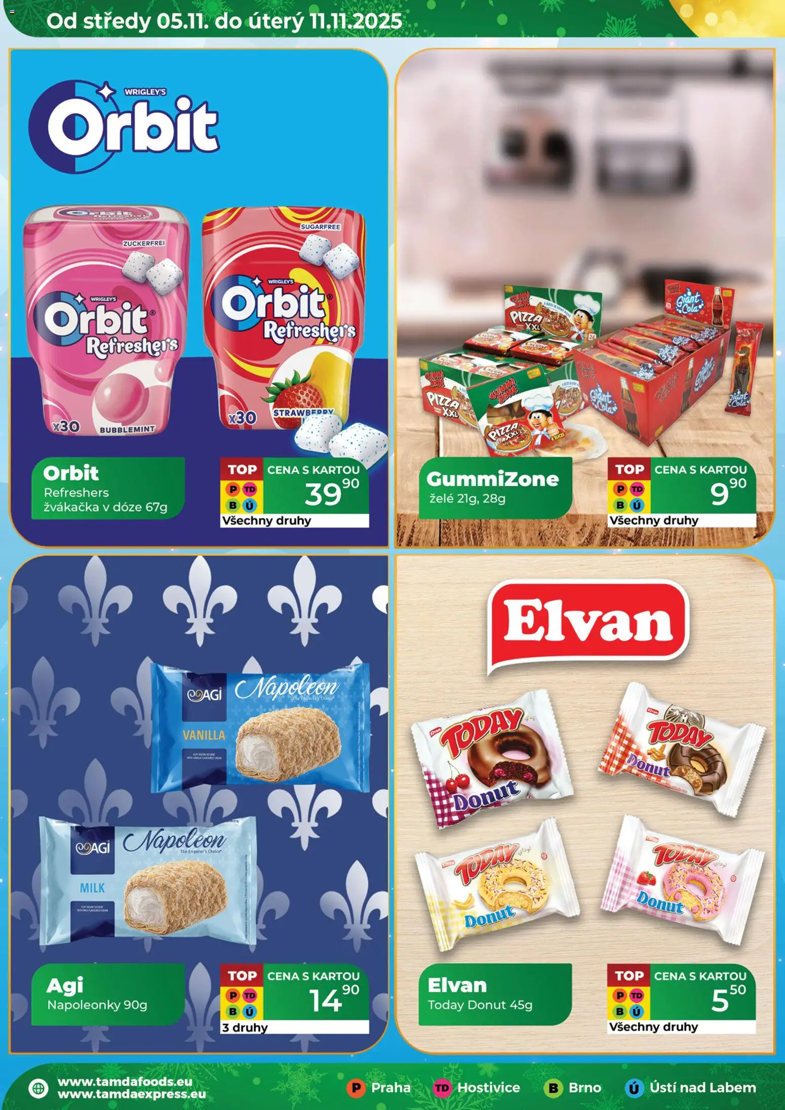 Tamda Foods leták od 05.11.2025 | Strana: 8 | Produkty: Donut, Pizza, Cola