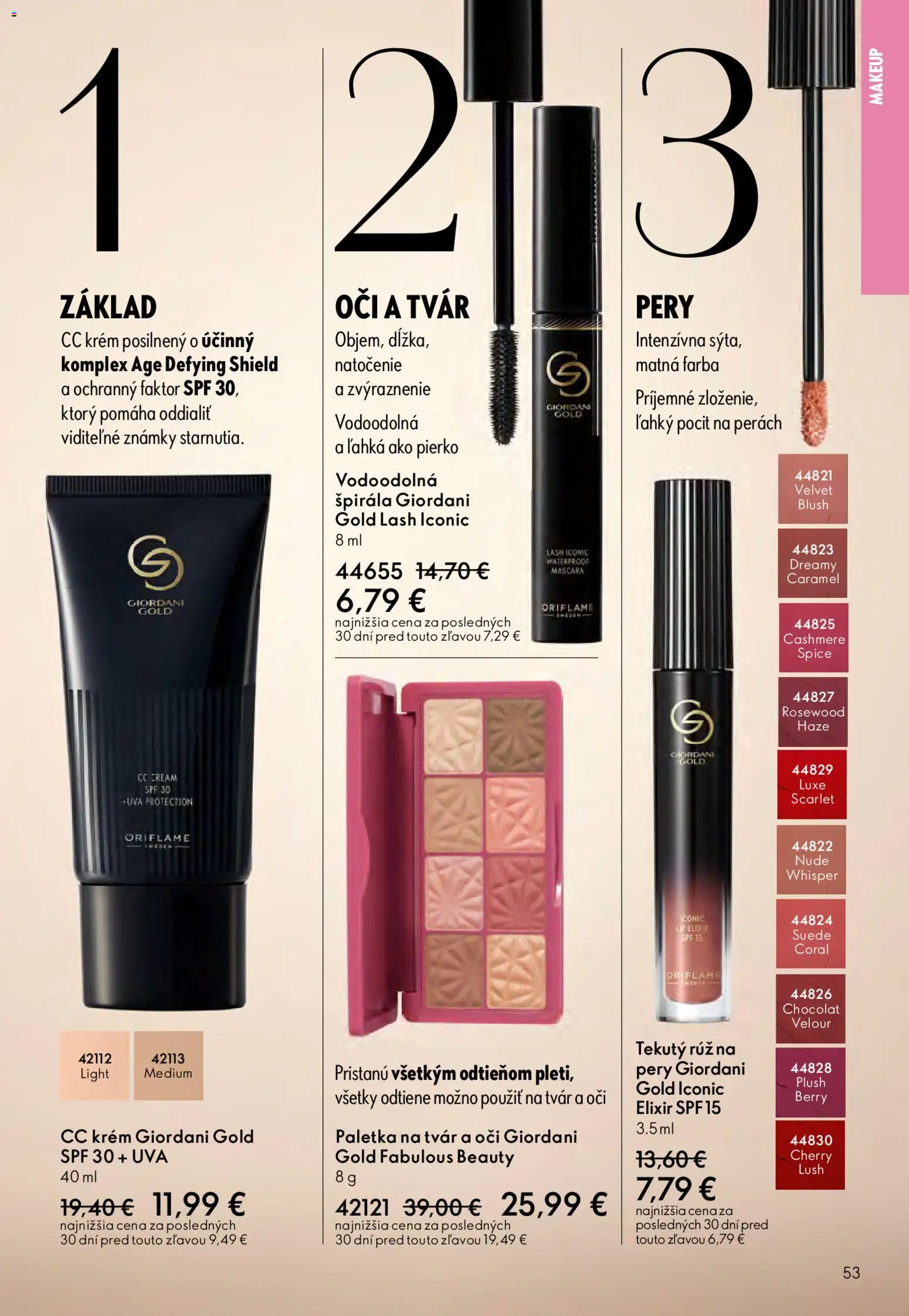 Nové Oriflame akcie – leták je platný od 15.04.2026 | Strana: 53 | Produkty: CC krém, Krém