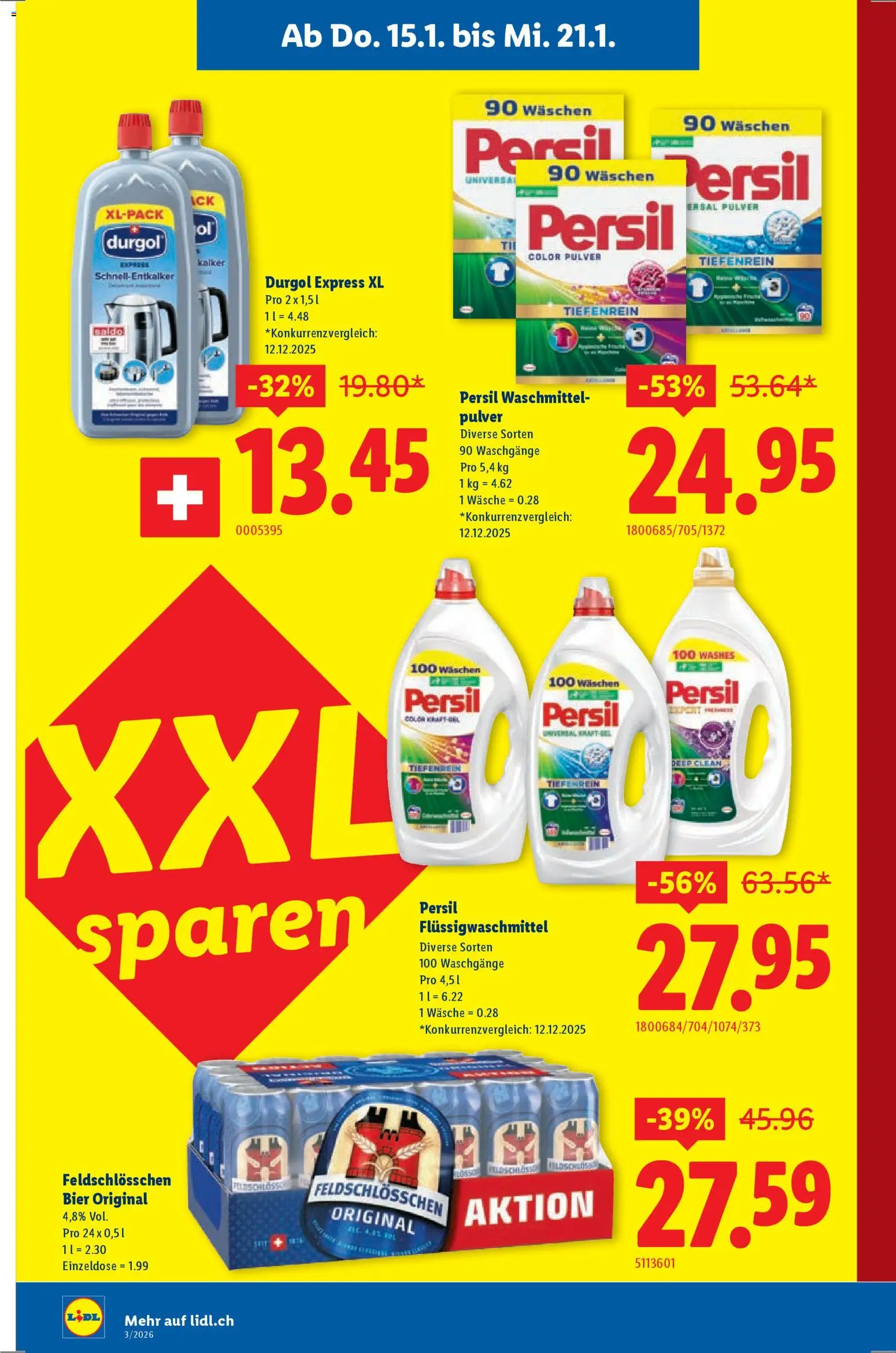 Lidl Aktionen – gültig ab 15.01.2026 | Seite: 10 | Produkte: Pulver, Waschmittel, Bier
