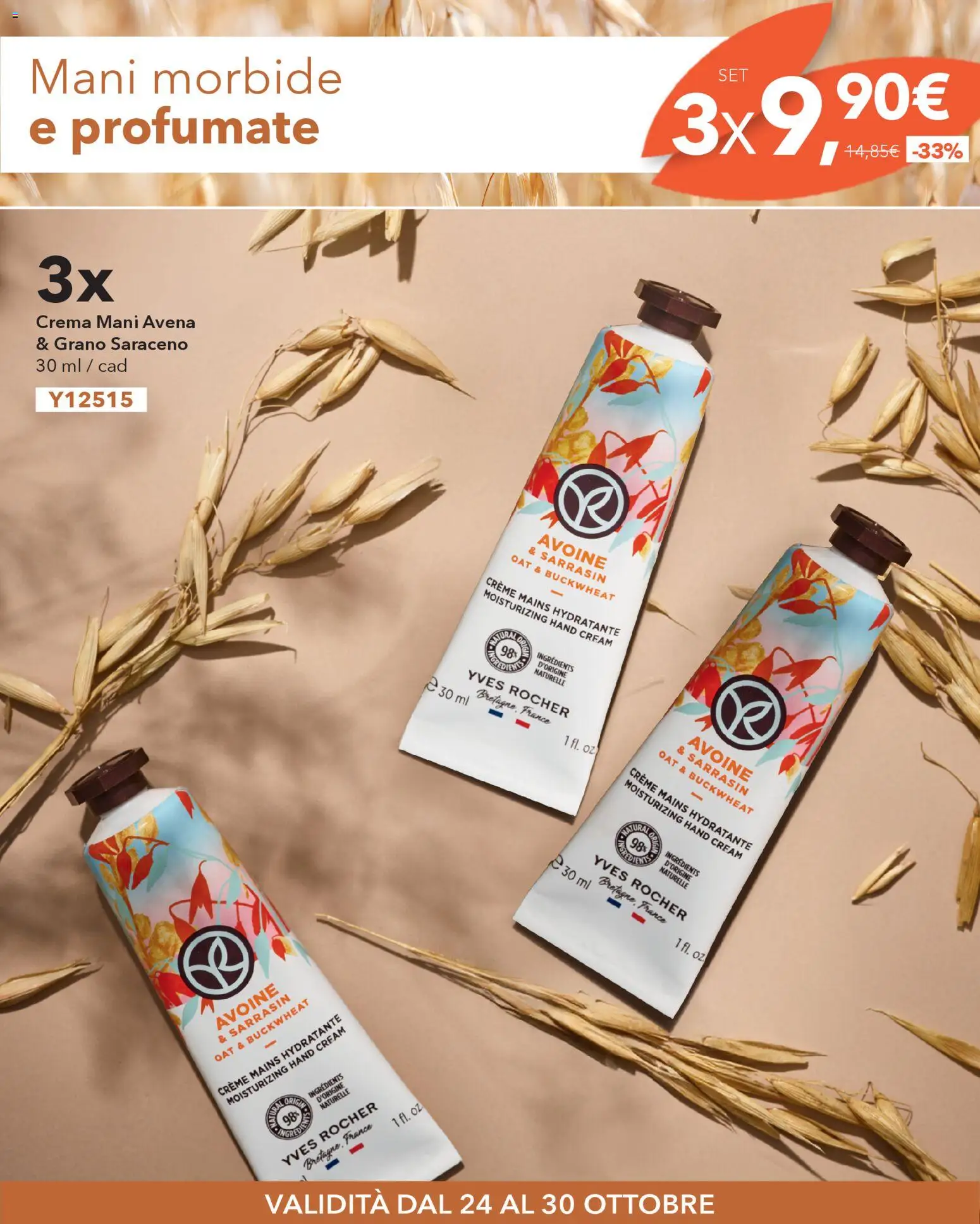 Volantino Yves Rocher del 24.10.2025 | Pagina: 3 | Prodotti: Crema