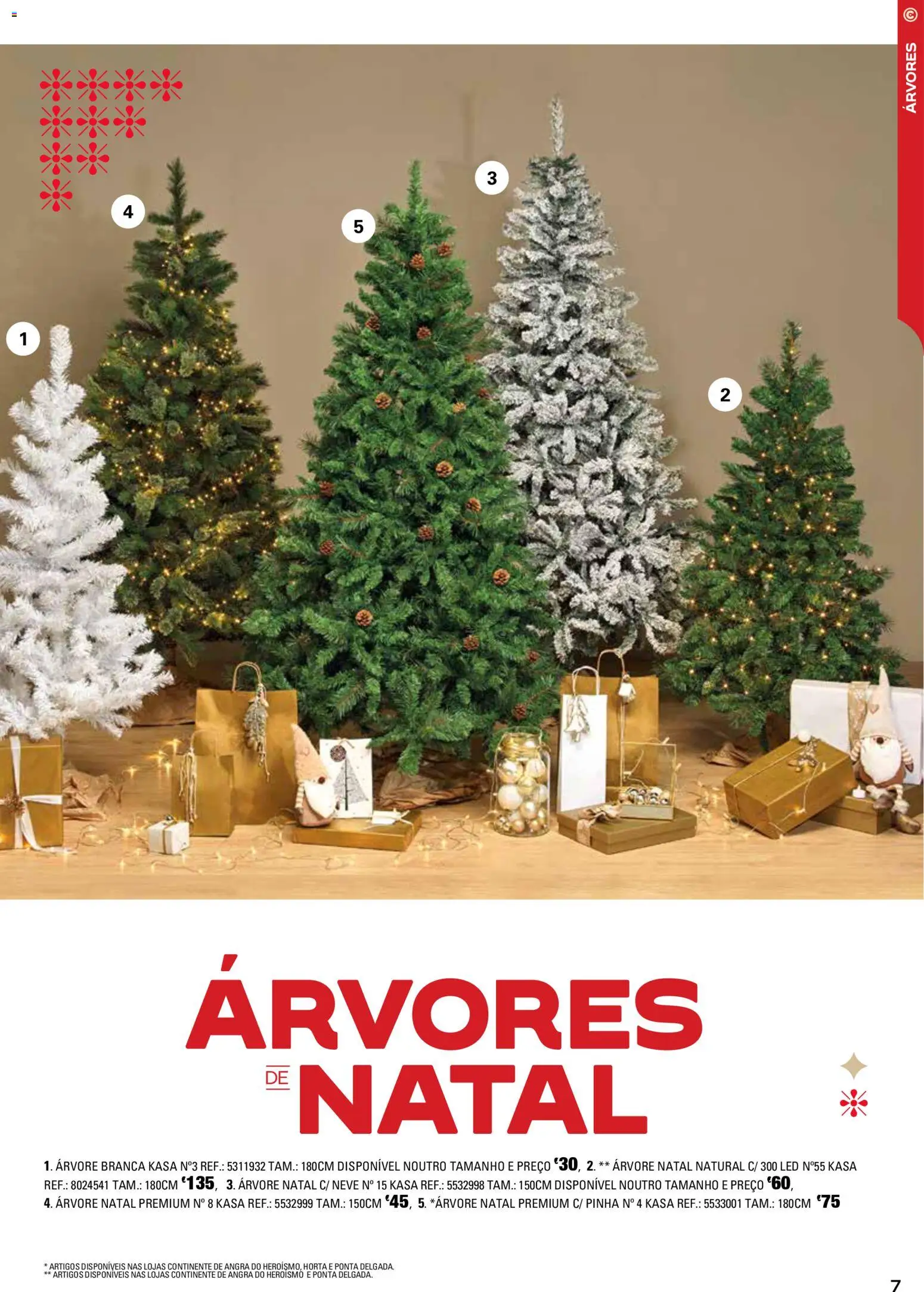 Continente - Açores │ válido de 18.11.2025 | Página: 5 | Produtos: Árvore de natal