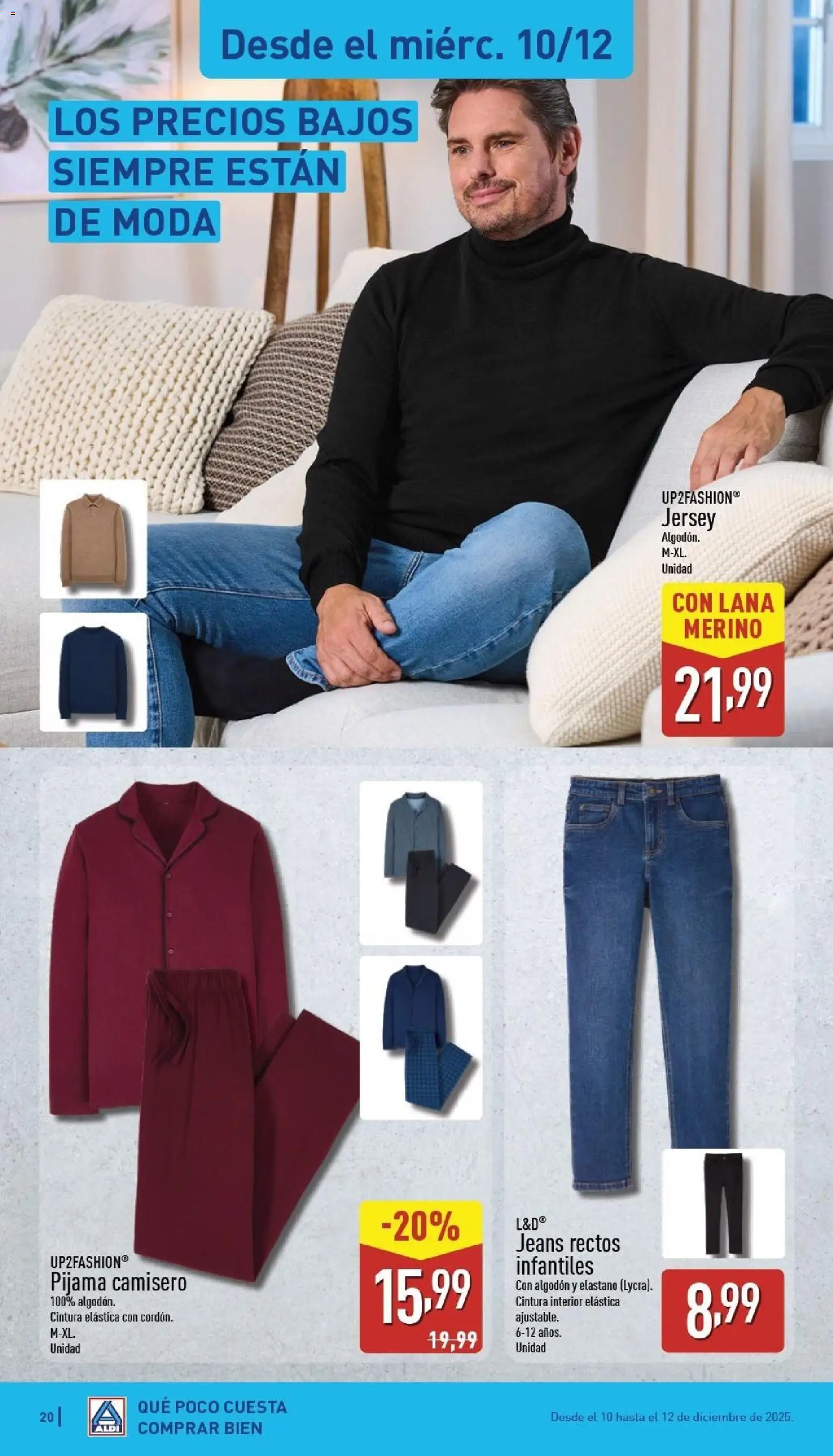 Aldi folleto Canarias │ válido desde el 08.12.2025 | Página: 20 | Productos: Pijama