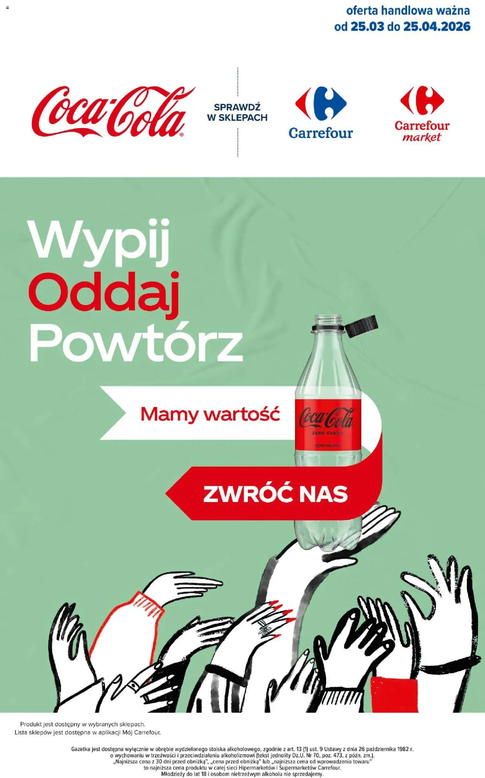 Carrefour gazetka od 07.04.2026 | Strona: 51 | Produkty: Coca Cola zero, Coca cola