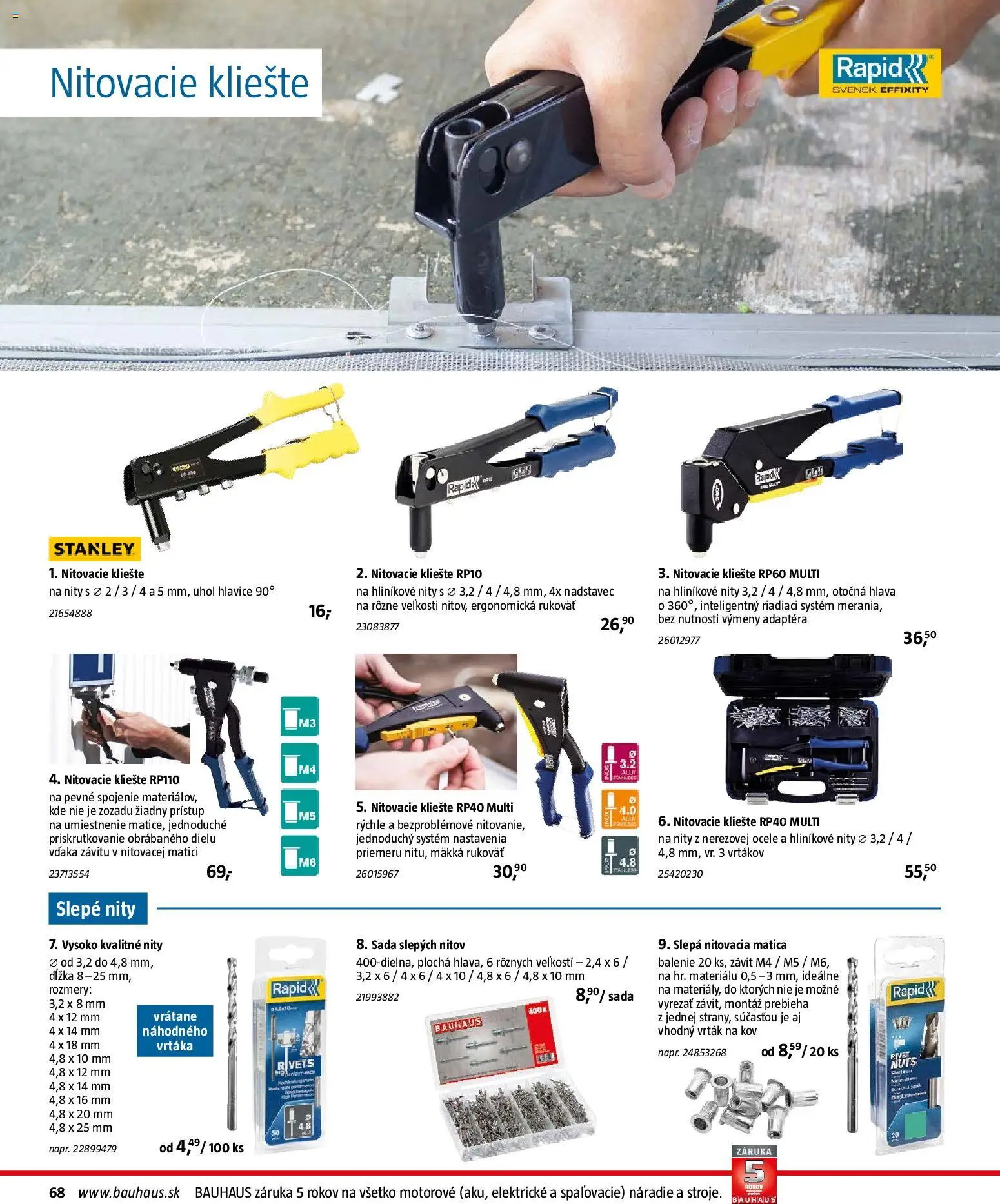 Nové Bauhaus akcie – leták je platný od 26.01.2026 | Strana: 68 | Produkty: Náradie