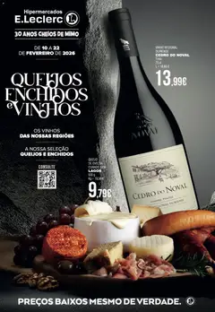 Pré-visualização E.Leclerc folheto Queijos, Enchidos e Vinhos válido de 10.02.2026