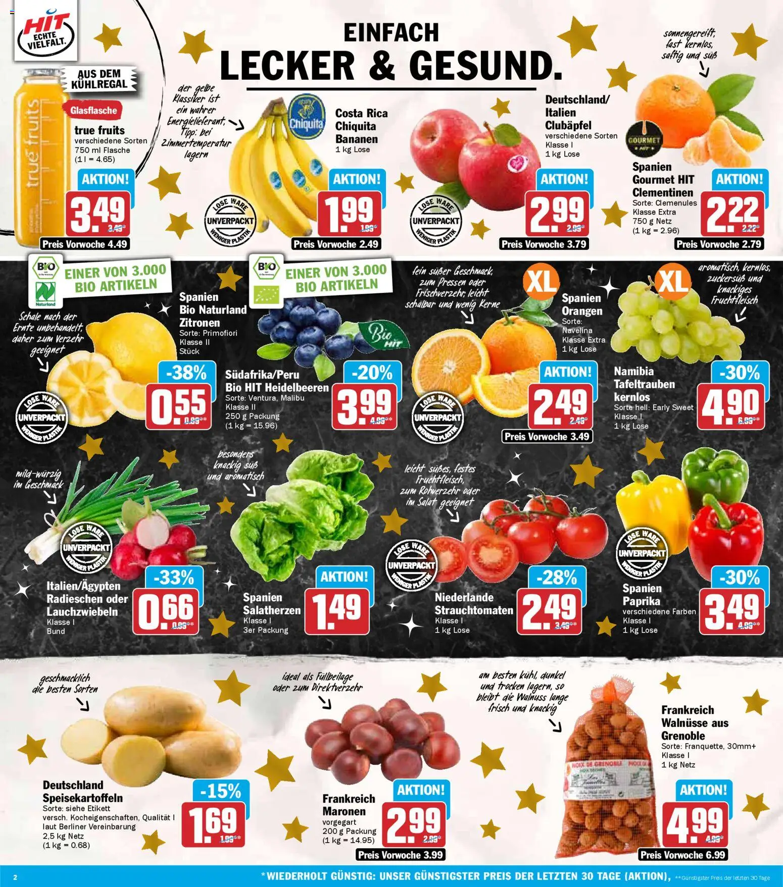 HIT Prospekt Nordrhein-Westfalen	 – gültig ab 15.12.2025 | Seite: 2 | Produkte: Walnüsse, Heidelbeeren, Paprika, Salat