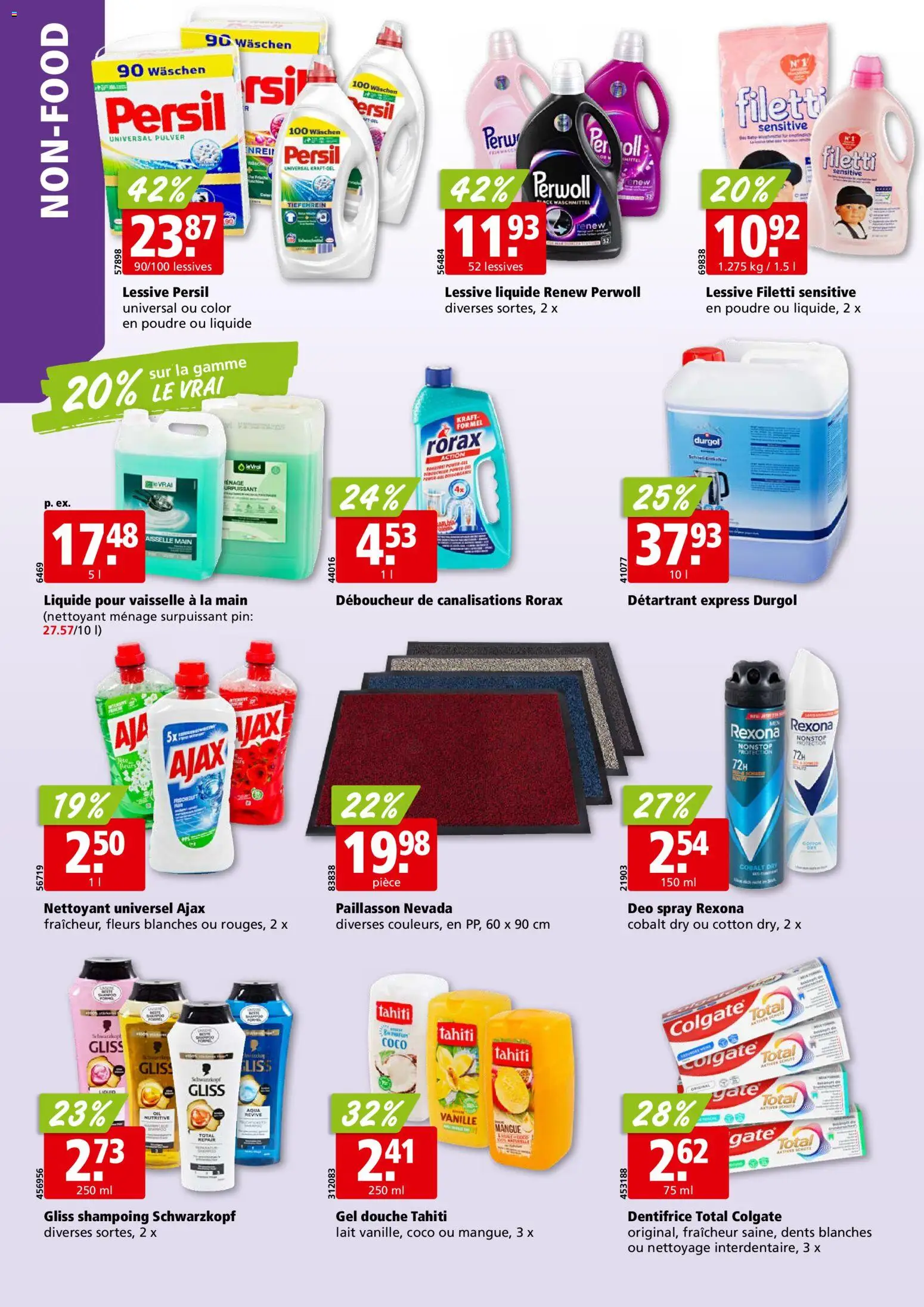 Aligro Aktionen Chavannes, Matran, Genève, Sion – gültig ab 19.01.2026 | Seite: 30 | Produkte: Waschmittel