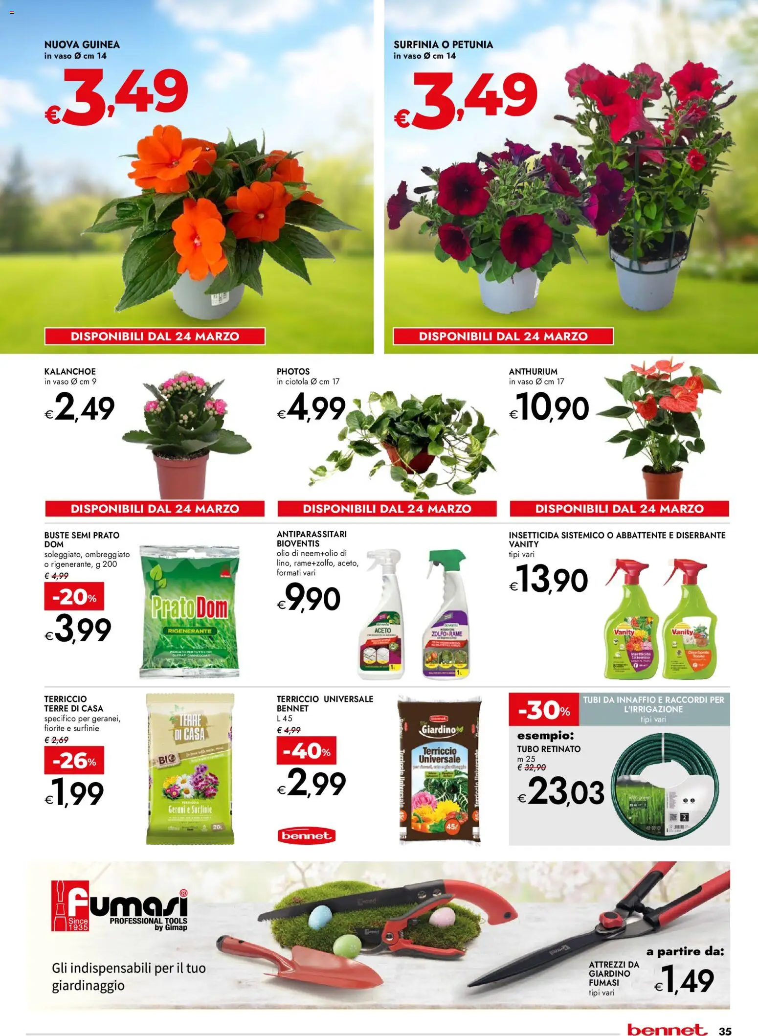Volantino bennet del 23.03.2026 | Pagina: 35 | Prodotti: Olio, Aceto, Terriccio, Insetticida