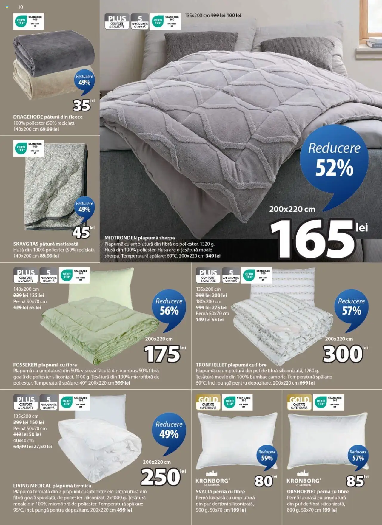 Catalog JYSK – valabil de la 27.08.2025 | Pagină: 10 | Produse: Pungă, Pernă, Pătură, Plapumă