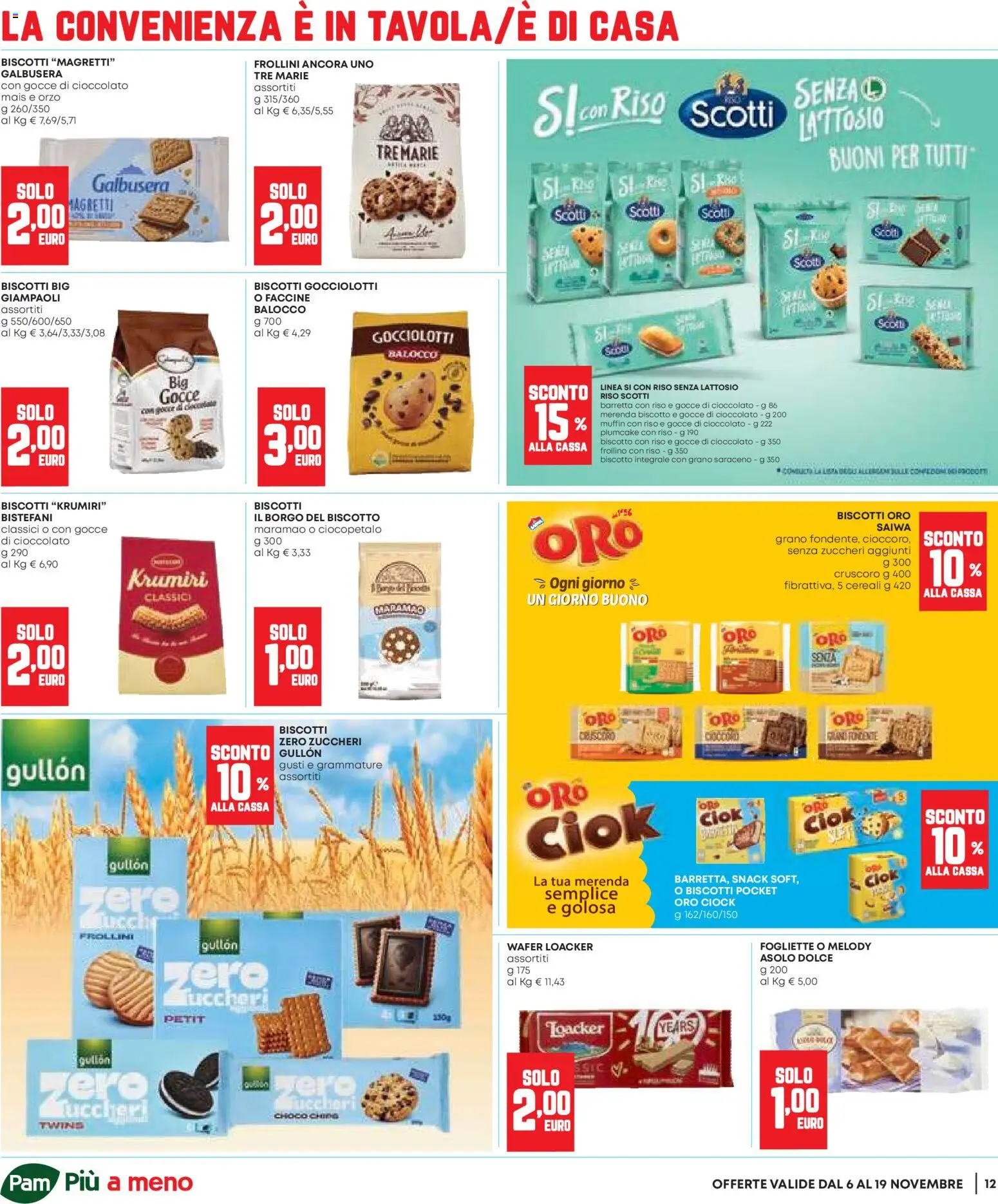 Volantino Panorama del 06.11.2025 | Pagina: 12 | Prodotti: Riso, Cereali, Plumcake, Frollini