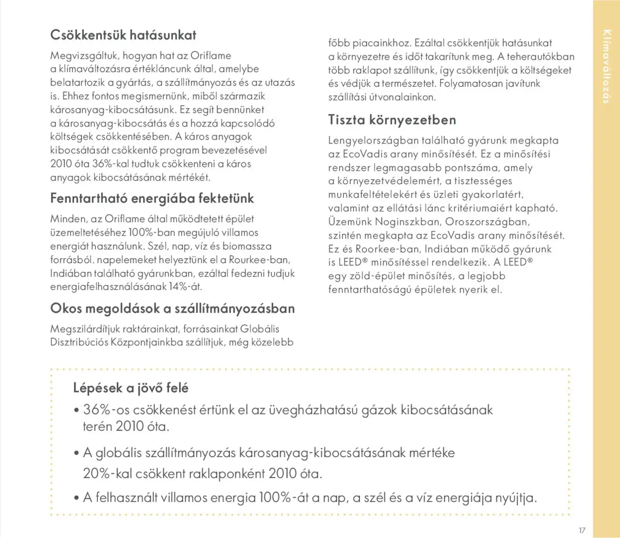 Oriflame akciós ujság - amely érvényes a következő dátumtól: 27.05.2020 | Oldal: 17