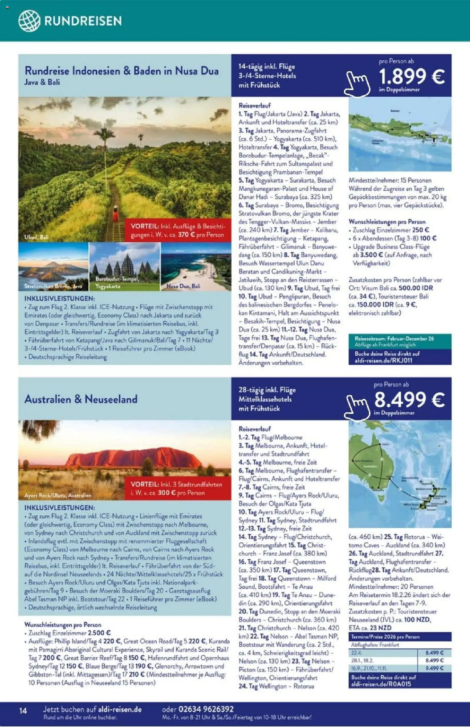 Aldi Reisen Prospekt 	 – gültig ab 01.11.2025 | Seite: 14