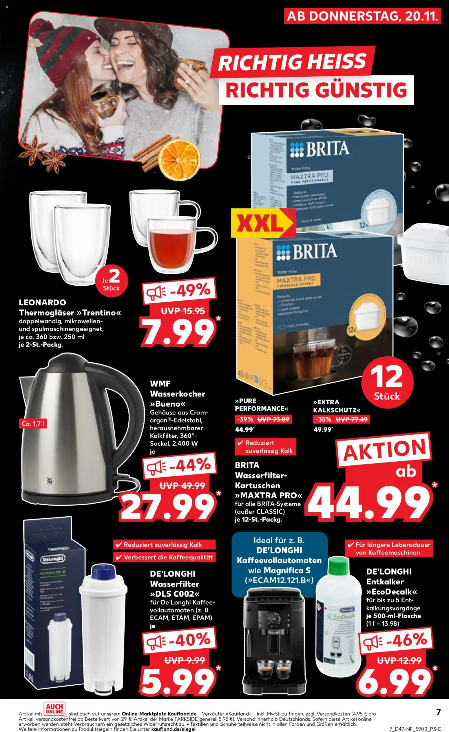 Kaufland prospekt Bremen	 – gültig ab 20.11.2025 | Seite: 7 | Produkte: Wasserkocher, Kaffee