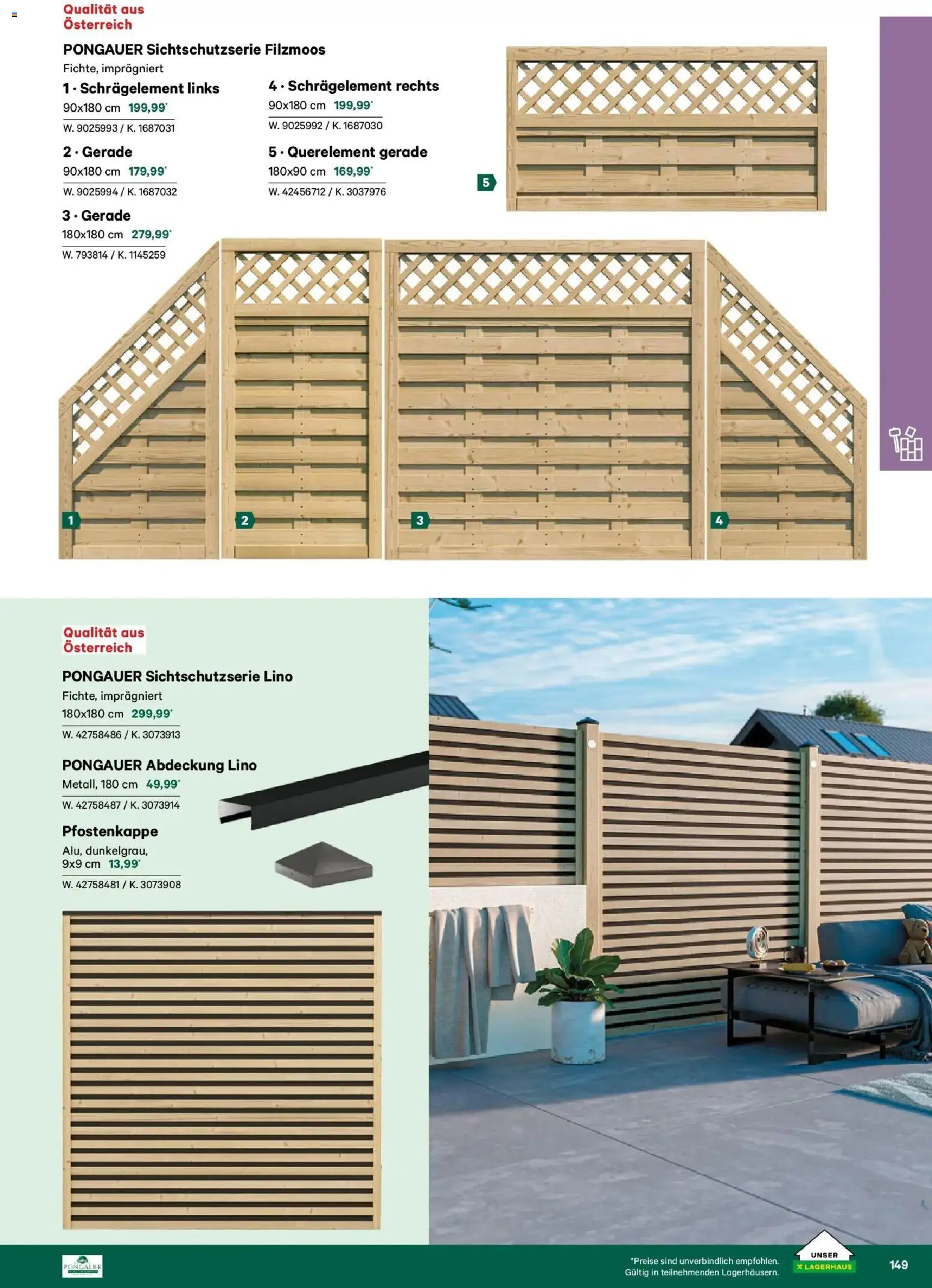 Lagerhaus Garten & Freizeit Katalog 2026 - Wien, Innsbruck gültig ab 01.03.2026 | Seite: 149
