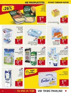 Konzum HR akciós ujság - amely érvényes a következő dátumtól: 10.09.2025 | Oldal: 20 | Termékek: Ricotta, Vitamin d, Protein, Lasagne