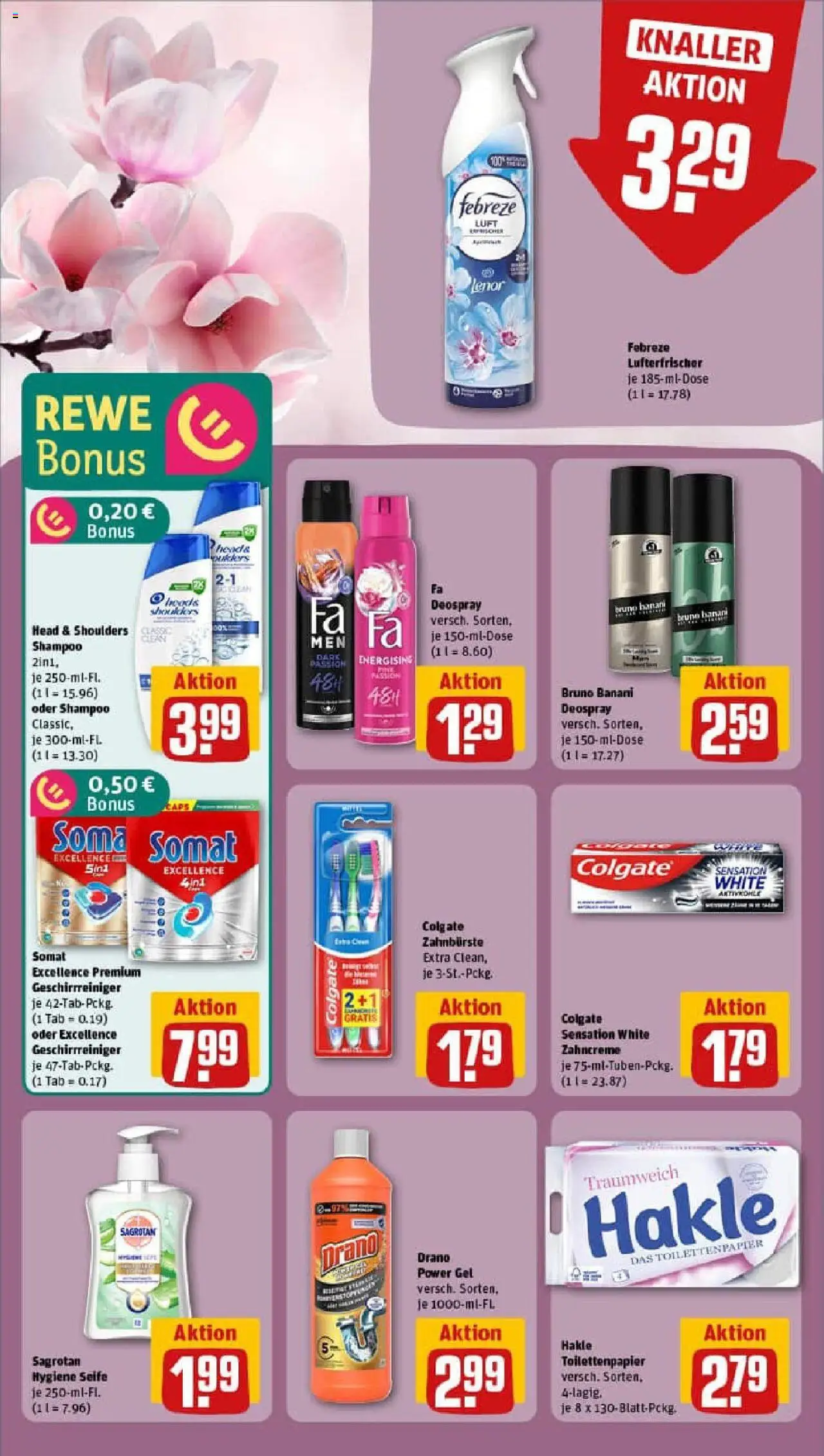 Rewe prospekt Kirchseeon	 – gültig ab 01.09.2025 | Seite: 12 | Produkte: Shampoo, Deodorant, Deospray, Toilettenpapier