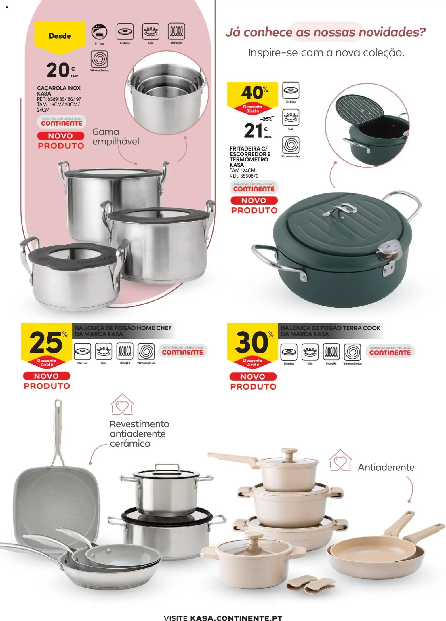 Continente - Tudo para a Casa │ válido de 24.02.2026 | Página: 10 | Produtos: Escorredor, Forno, Termómetro, Forno elétrico