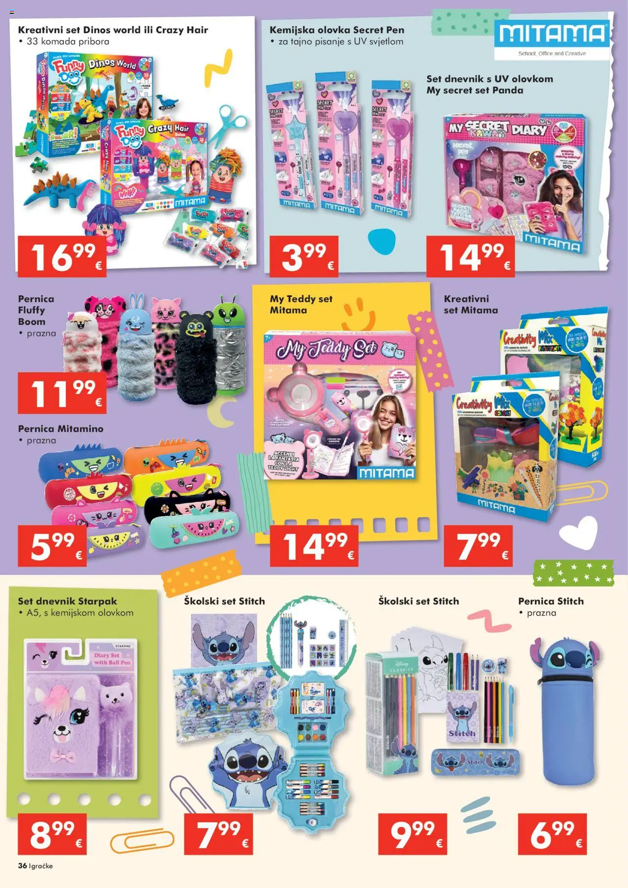 Interspar katalog | vrijedi od 22.10.2025 | Stranica: 36 | Proizvodi: Pernica, Pasta, Sat, Kemijska olovka