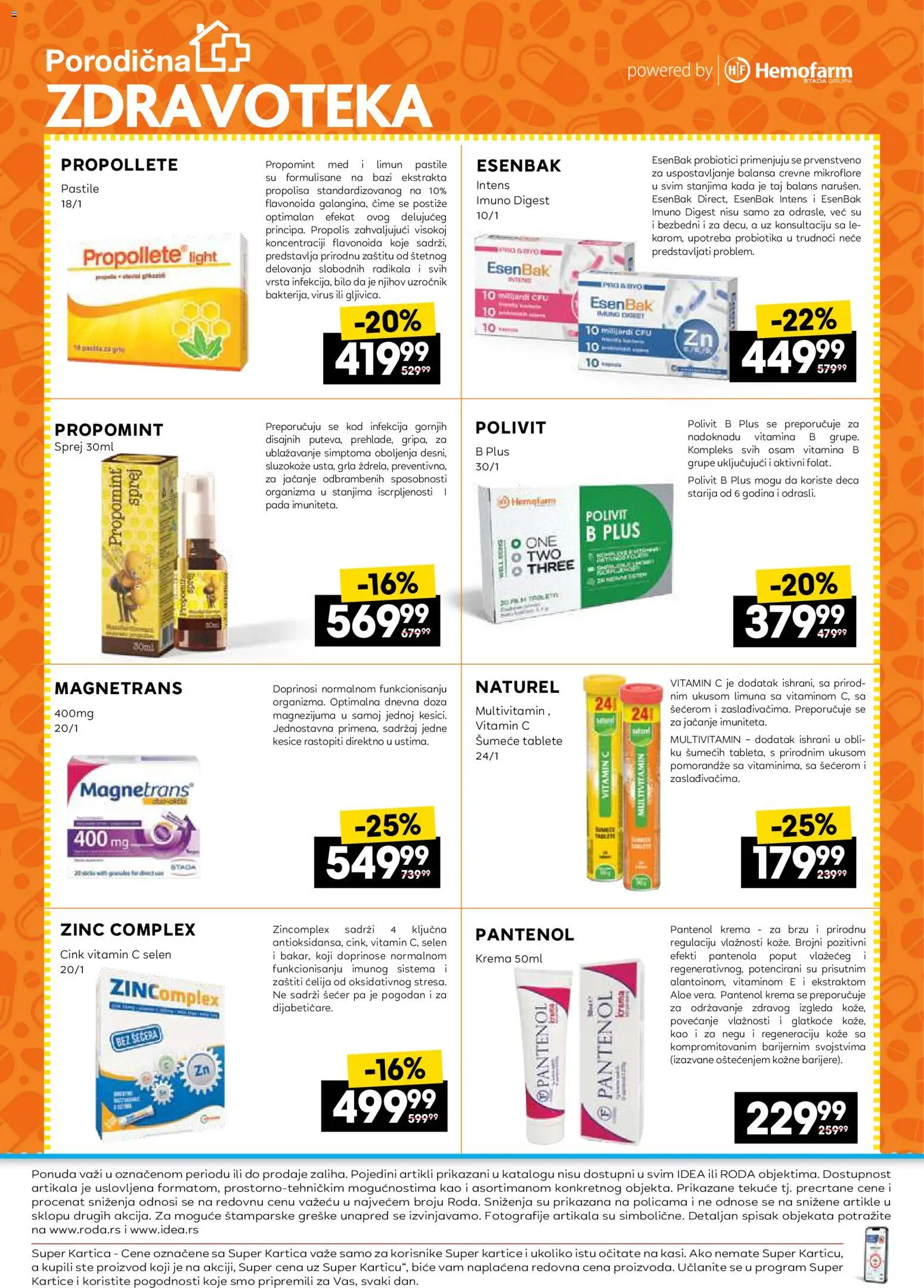 Roda katalog - važi od 22.01.2026 | Strana: 32 | Proizvode: Šećer, Krema, Med, Limun