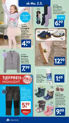 Aldi Süd Prospekt 	 ab 02.03.2026 gültig | Seite: 4 | Produkte: Sweatshirt, Leggings, Strickjacke