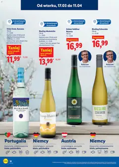 Pogląd oferty "Riesling-Muskateller, 750 ml, orzeźwiające, soczyste białe, półsłodkie" - ważna od 17.03.2026 | Strona: 17 | Produkty: Riesling