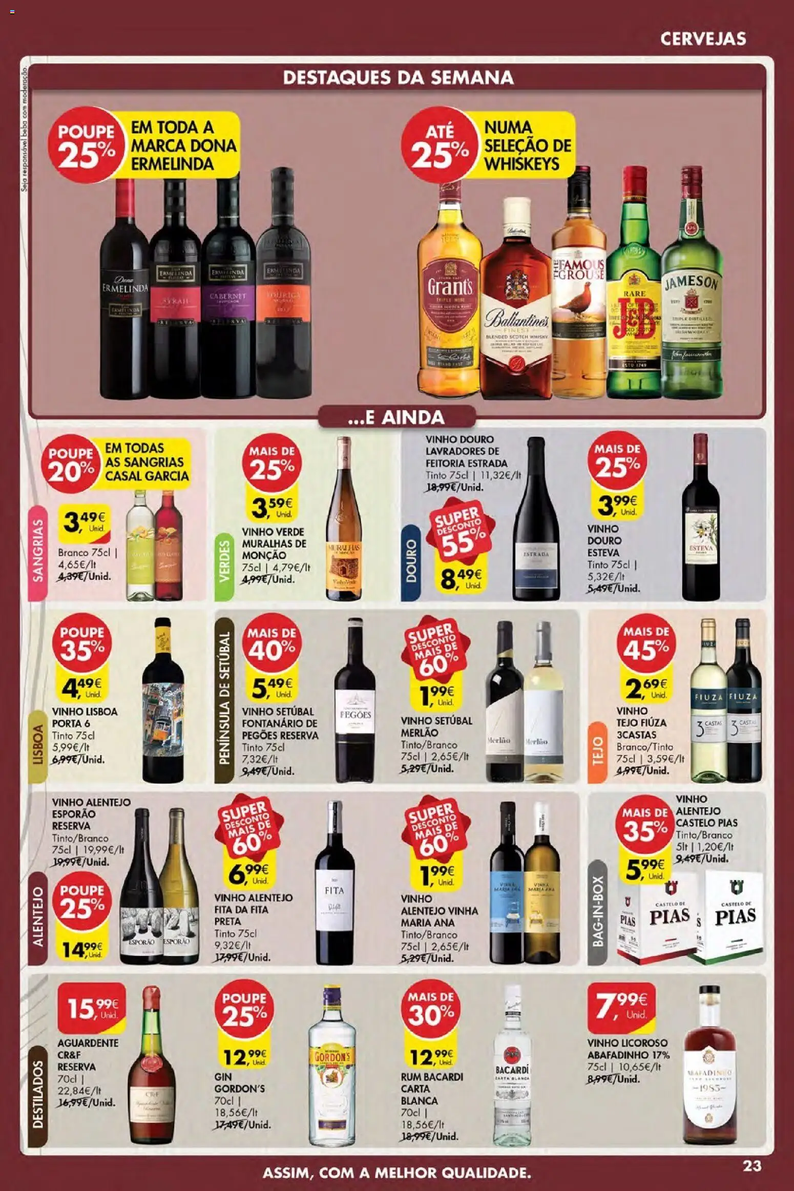 Pingo Doce Poupe Esta Semana Açores │ válido de 09.04.2026 | Página: 23 | Produtos: Whisky, Porta, Rum, Gin
