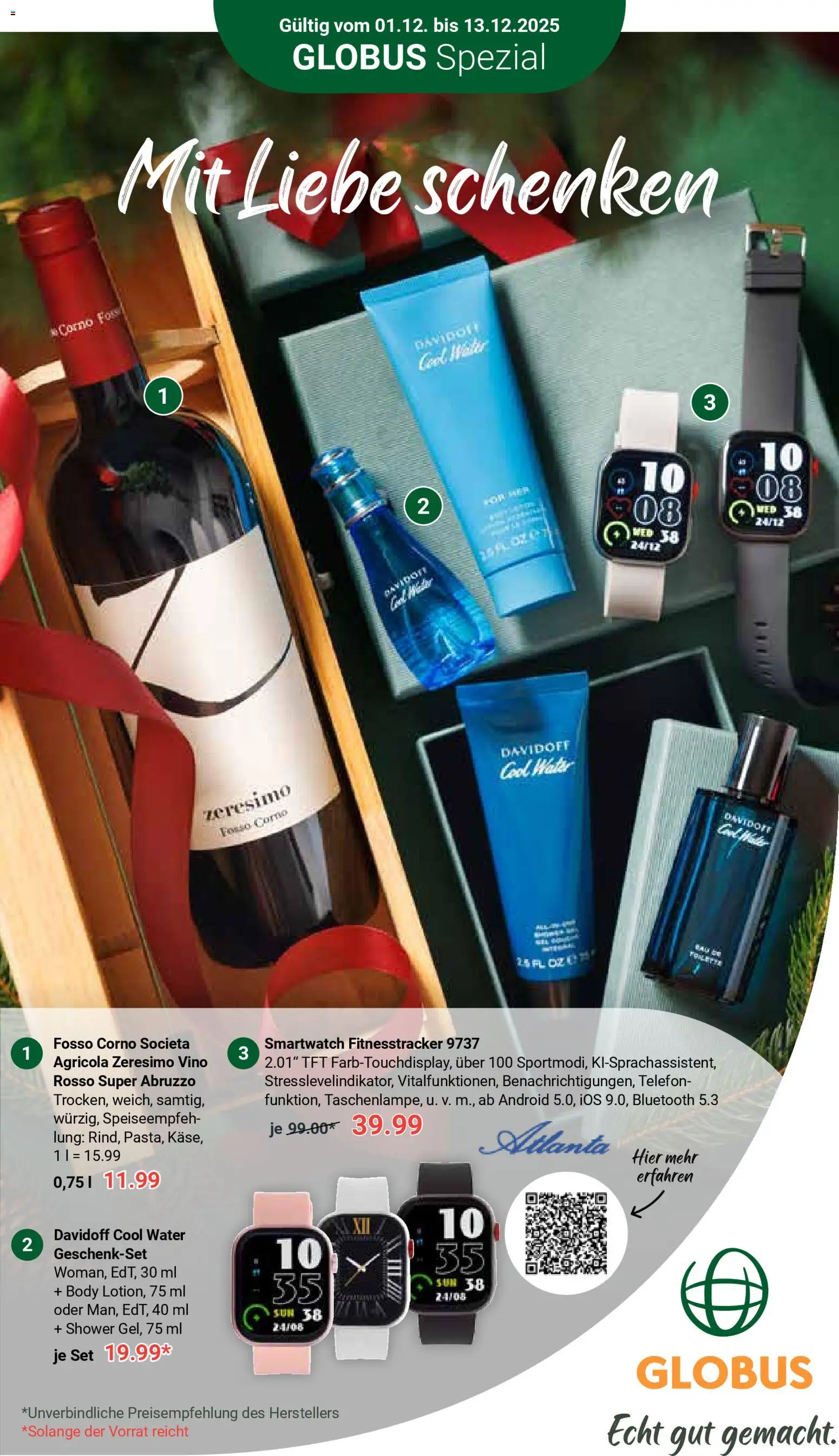 Globus prospekt Waghäusel-Wiesental	 – gültig ab 01.12.2025 | Seite: 34 | Produkte: Smartwatch, Telefon