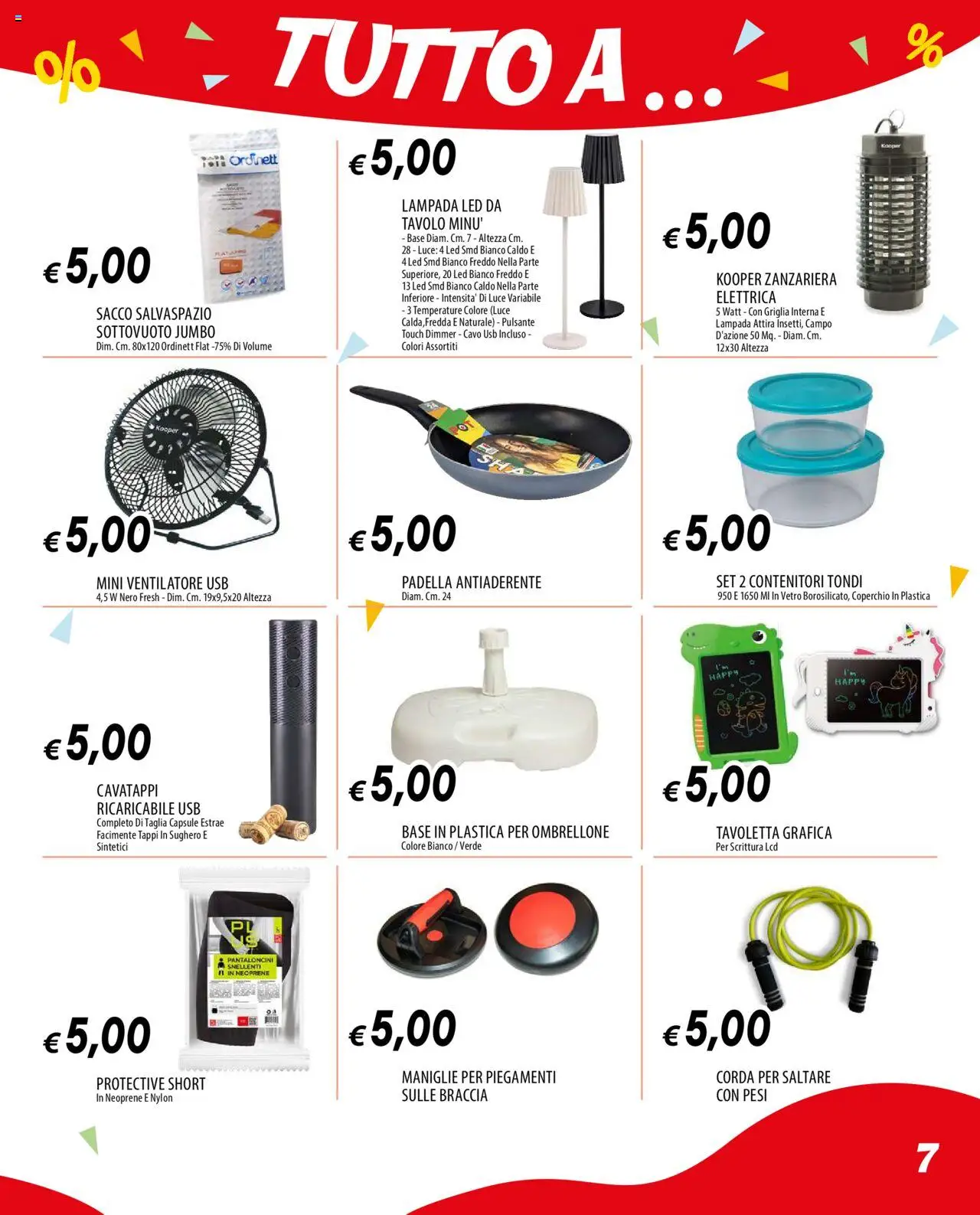 Volantino Galassia del 31.07.2025 | Pagina: 7 | Prodotti: Cavatappi, Ombrellone, USB, Griglia