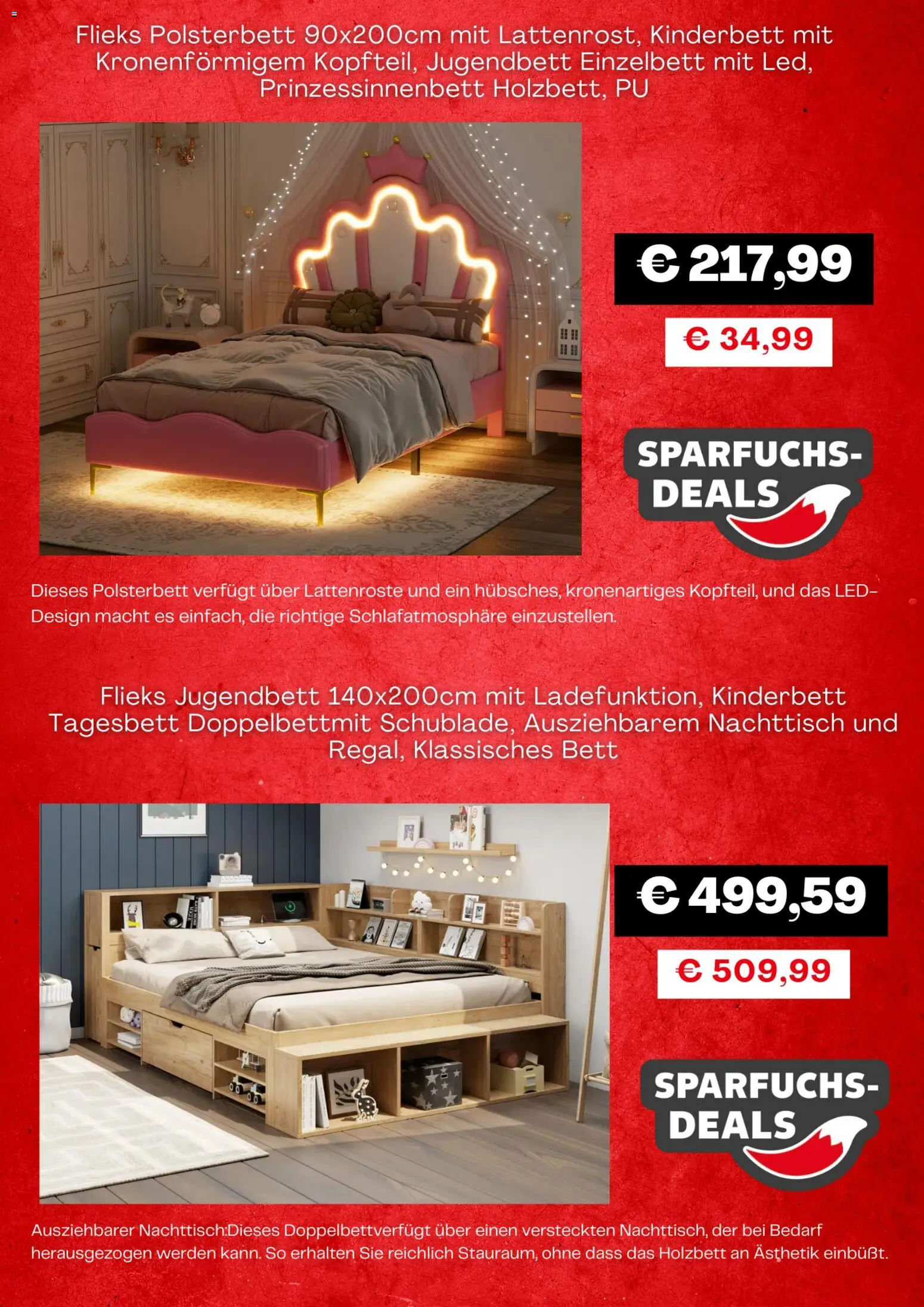 Kaufland Flugblatt gültig ab 02.03.2026 | Seite: 2 | Produkte: Bett, Nachttisch