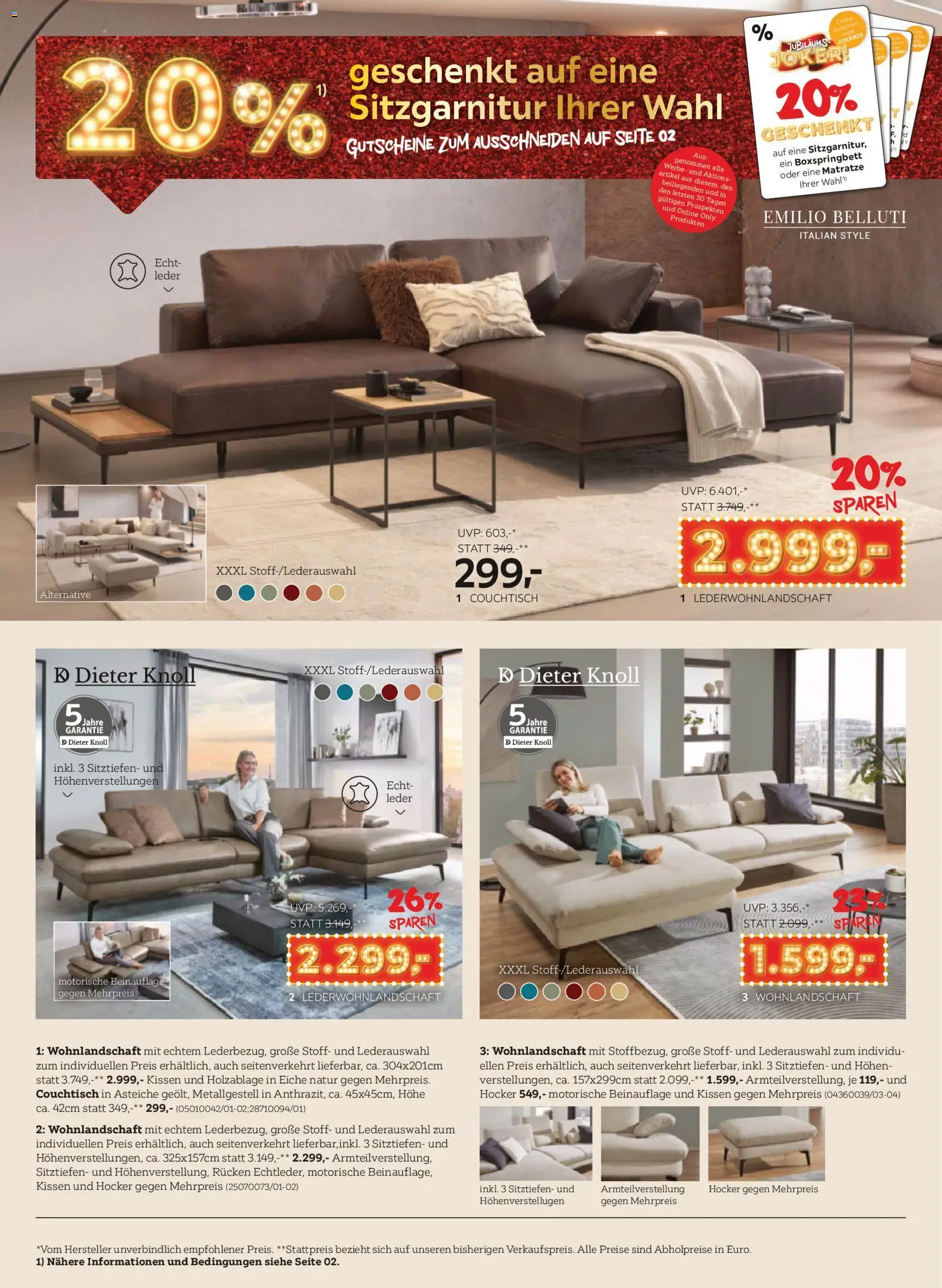 XXXLutz Jubiläums - Joker gültig ab 04.11.2025 | Seite: 4 | Produkte: Matratze, Kissen, Couchtisch