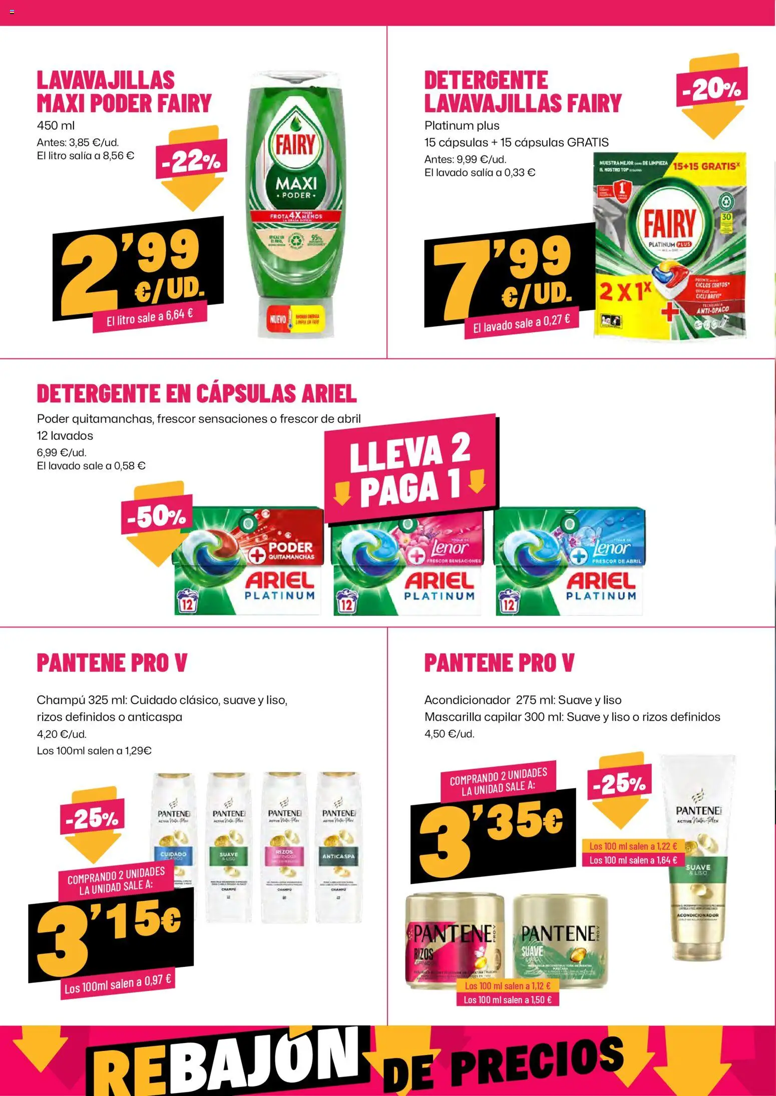 AhorraMas folleto │ válido desde el 08.01.2026 | Página: 14 | Productos: Champú, Quitamanchas, Detergente, Lavavajillas
